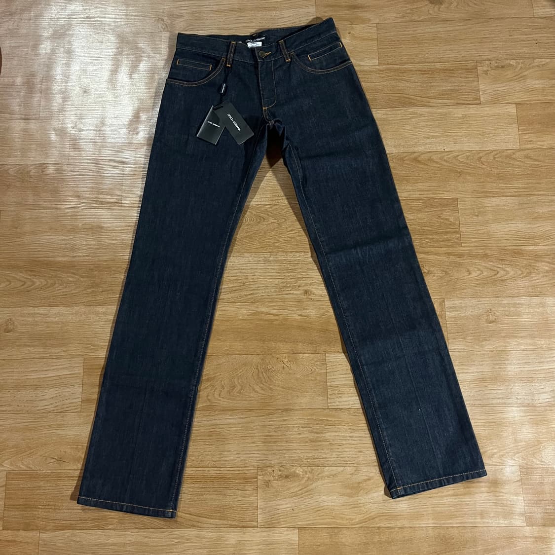 [29-30] (새상품) 돌체 가죽패치 생지데님 상품이미지5