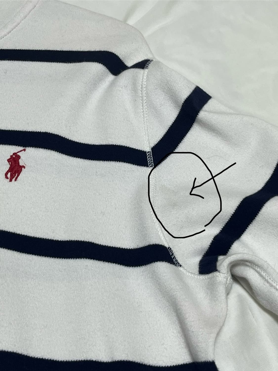 코르티스깔) 랄프로렌 폴로 줄무늬 긴팔 반집업 ( 스트라이프 롱슬리브) 상품이미지6
