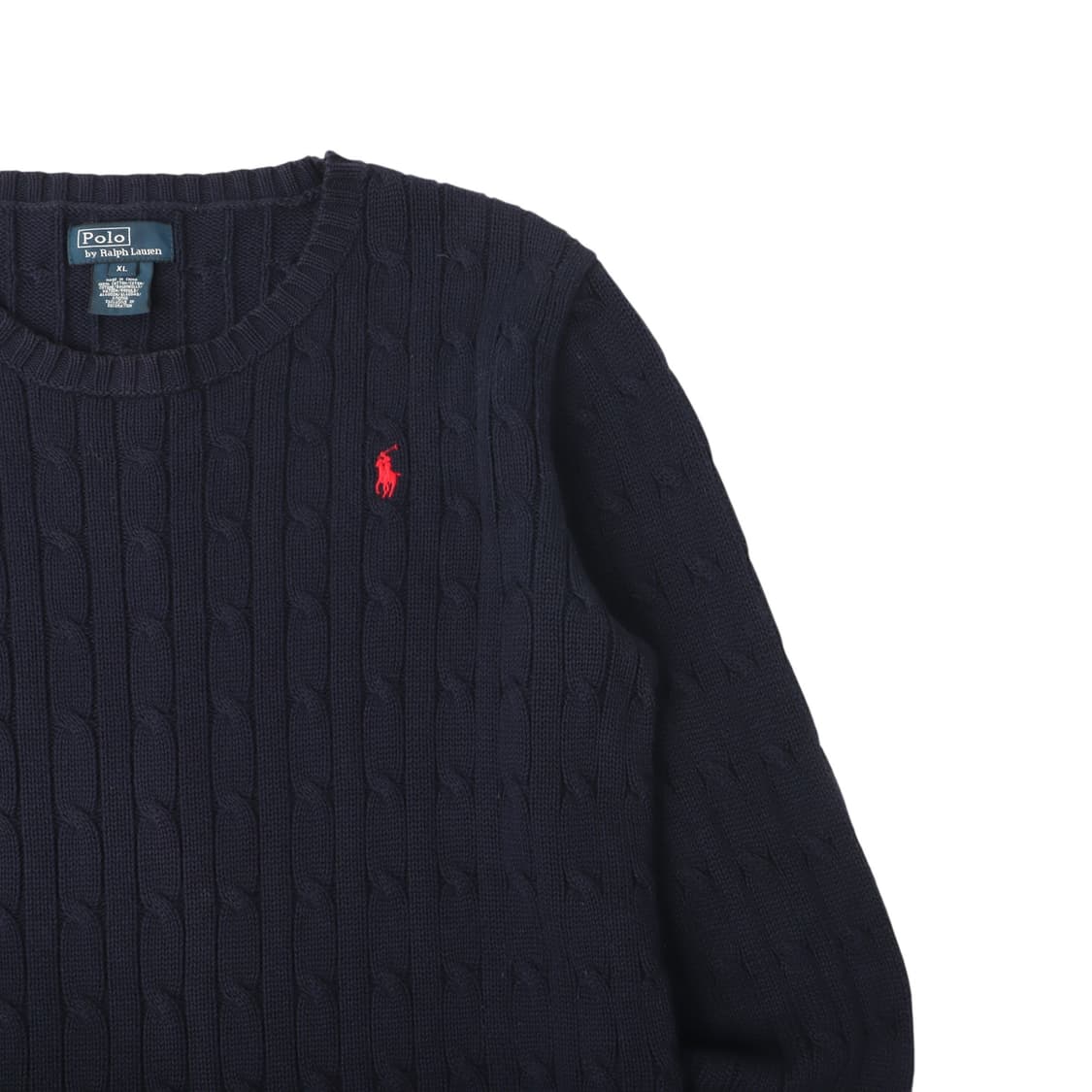 폴로 랄프로렌 네이비 케이블 니트 스웨터 상품이미지3