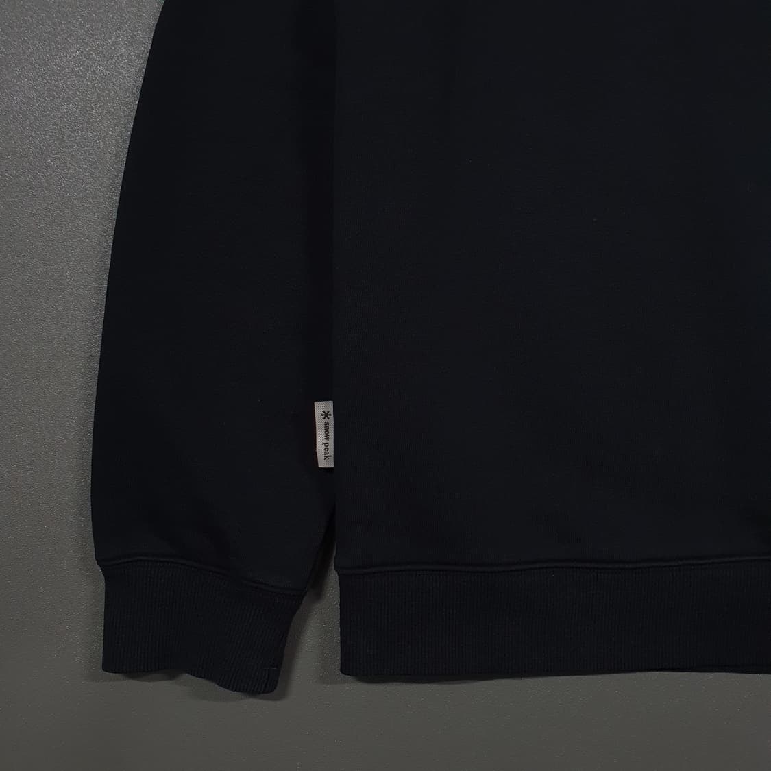 M) 스노우피크 신형 22FW 류승범 픽 유니온 맨투맨 스웻셔츠 블랙 상품이미지3