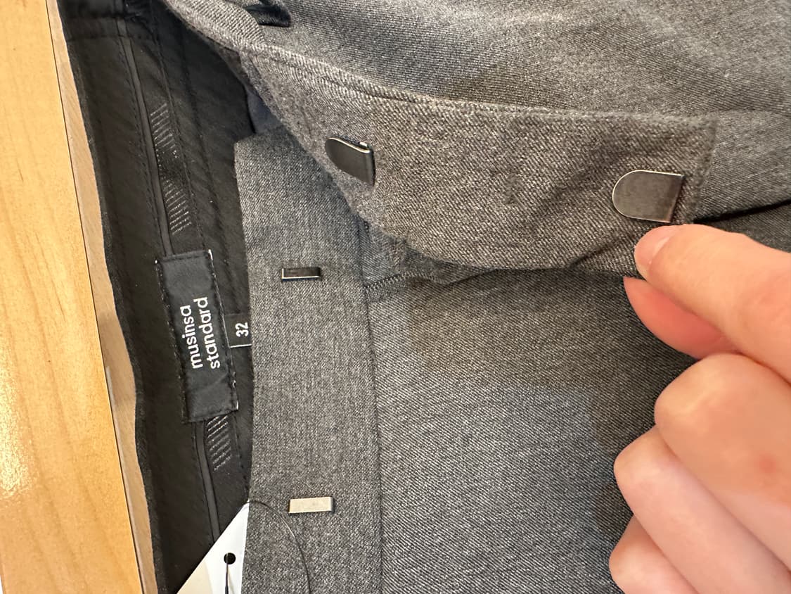 32) 무신사 스탠다드 미디엄 그레이 슬랙스 상품이미지3