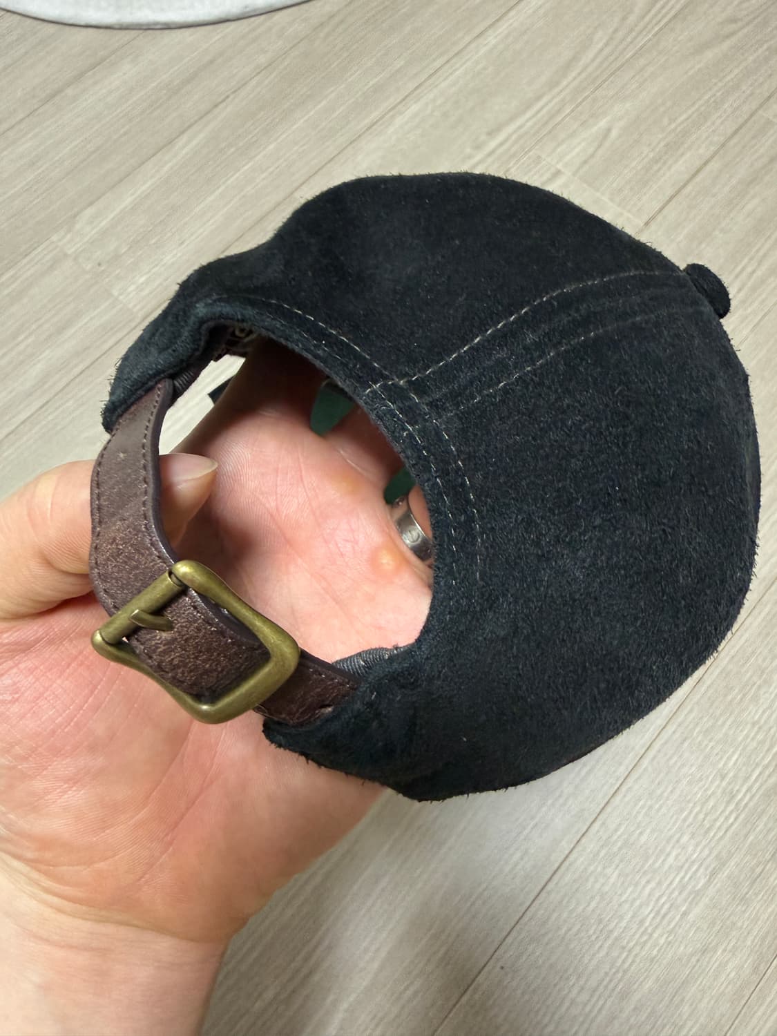 rrl 더블알엘 랜치로고 스웨이드 볼캡 상품이미지2