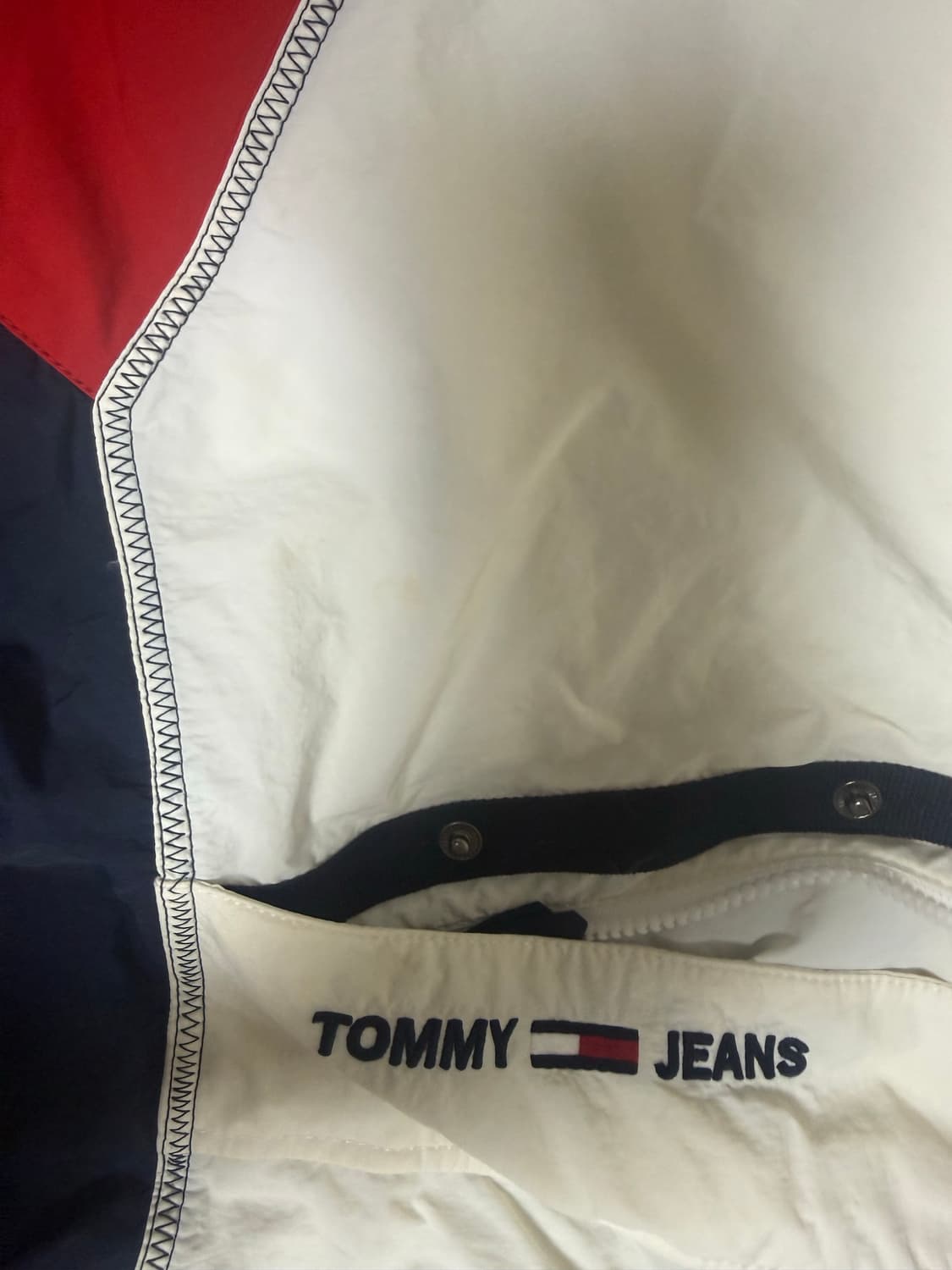 TOMMY JEANS 토미진스 배색 아노락 윈드브레이커 M 상품이미지3