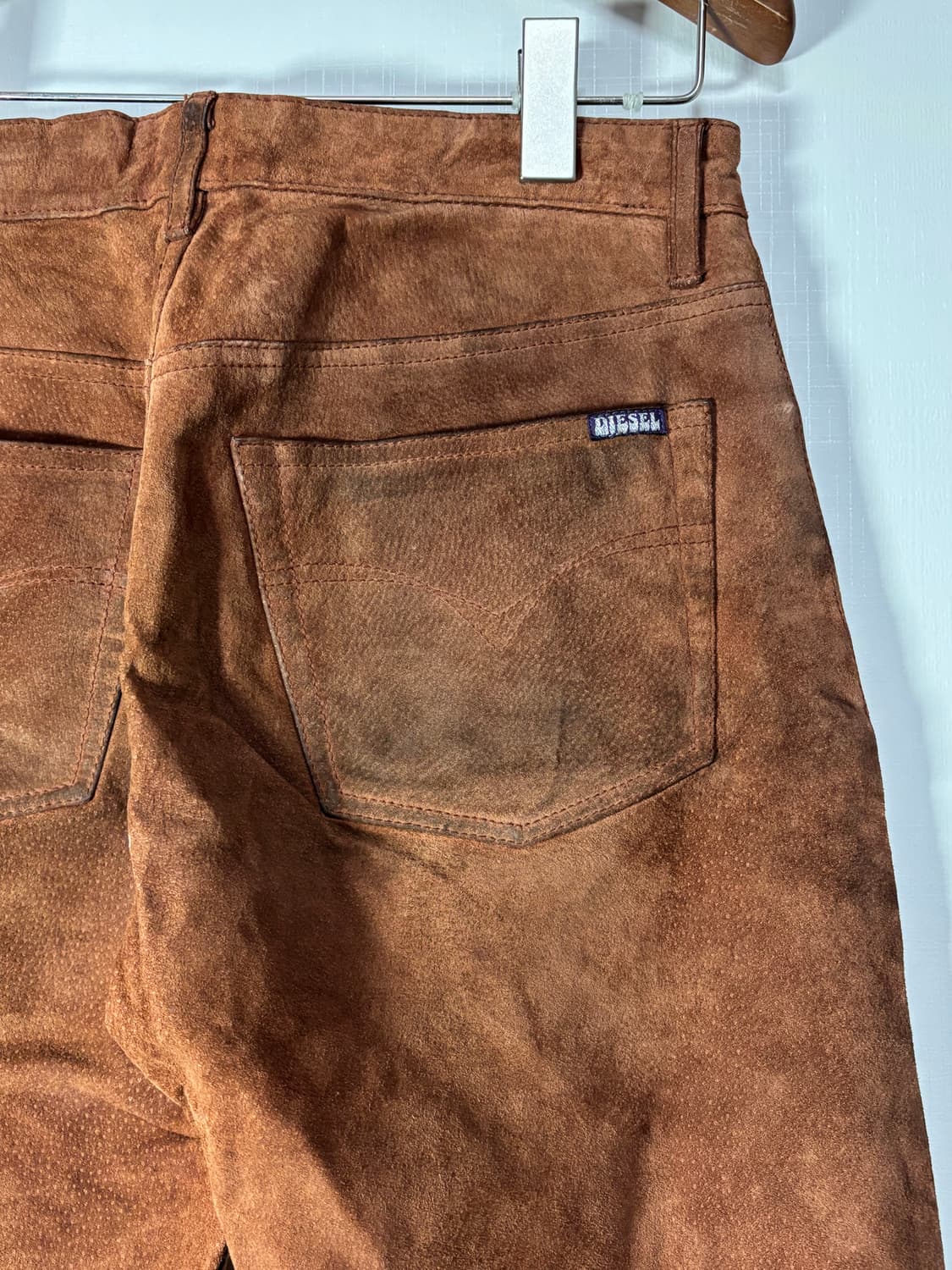 (30)90s 디젤 빈티지 스웨이드 레더 팬츠 상품이미지6