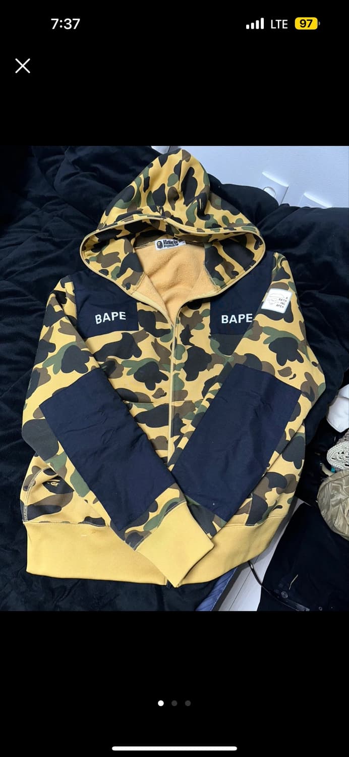 베이프 카모 후드집업 상품이미지1