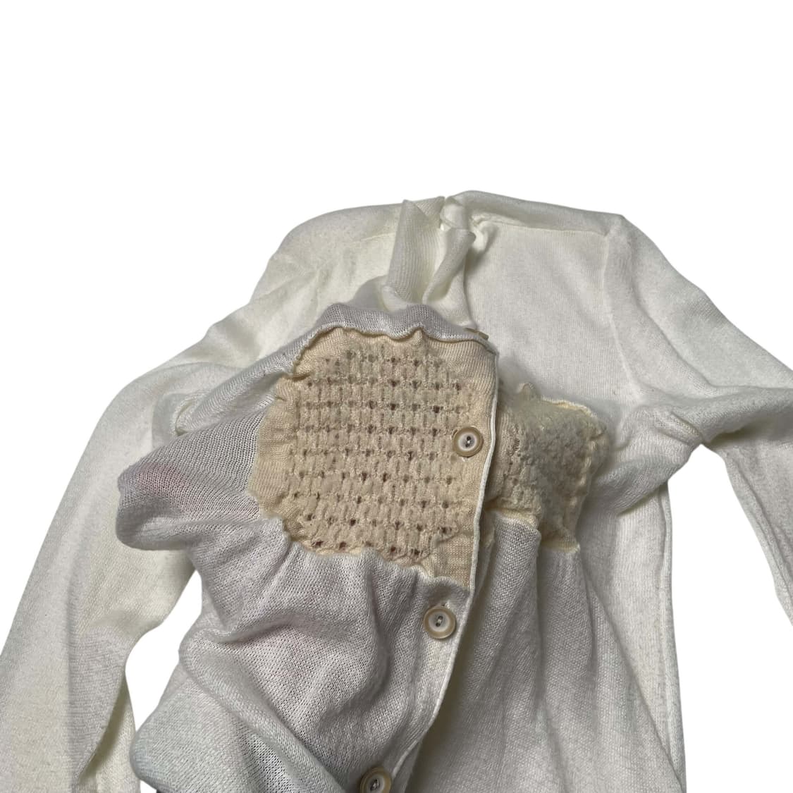 Pour deux 와플 디테일 캐시미어 블렌드 가디건 상품이미지5