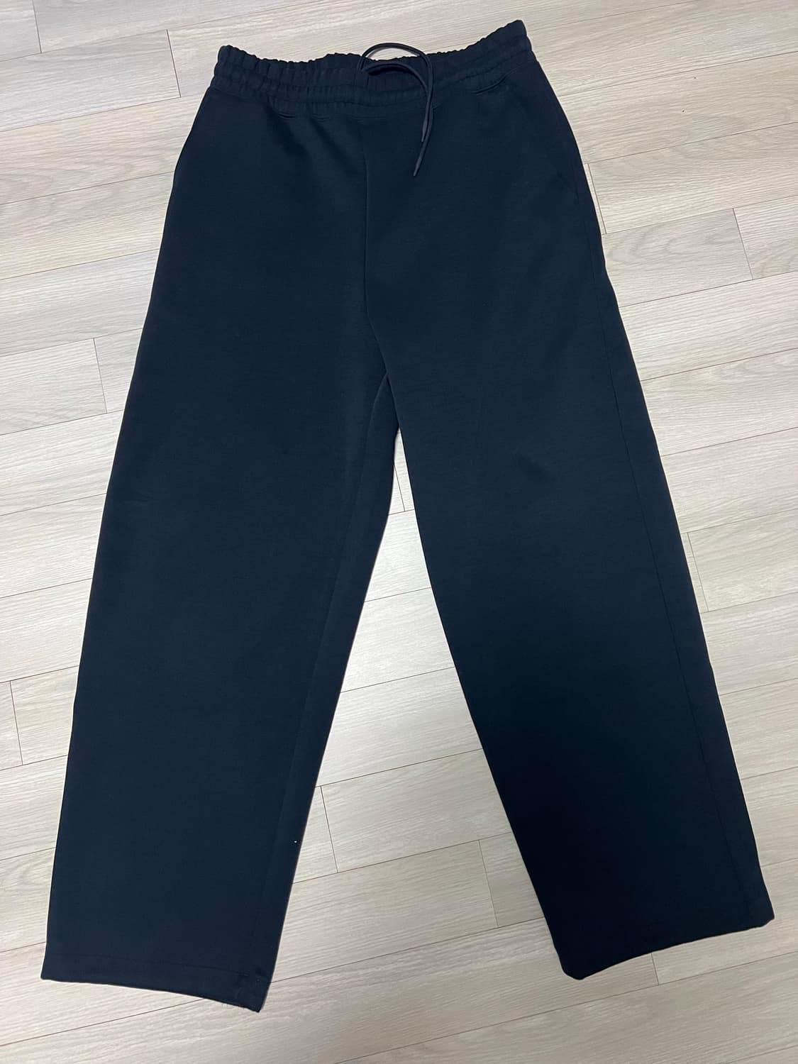 유니클로C 스웨트와이드팬츠 네이비 L사이즈 긴기장 상품이미지1