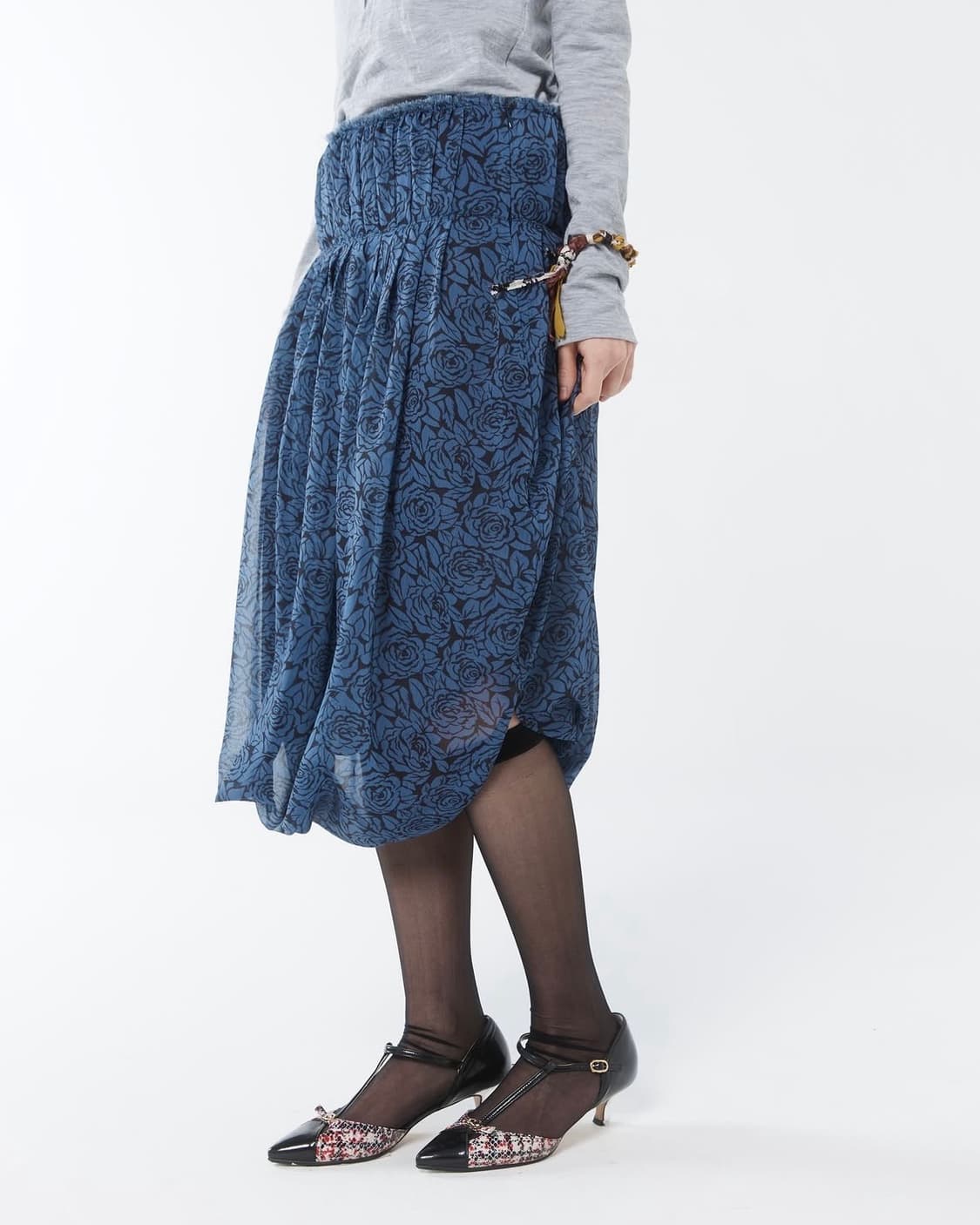 콜로신스 COLOCYNTH Pumpkin Skirt Blue Rose 상품이미지3