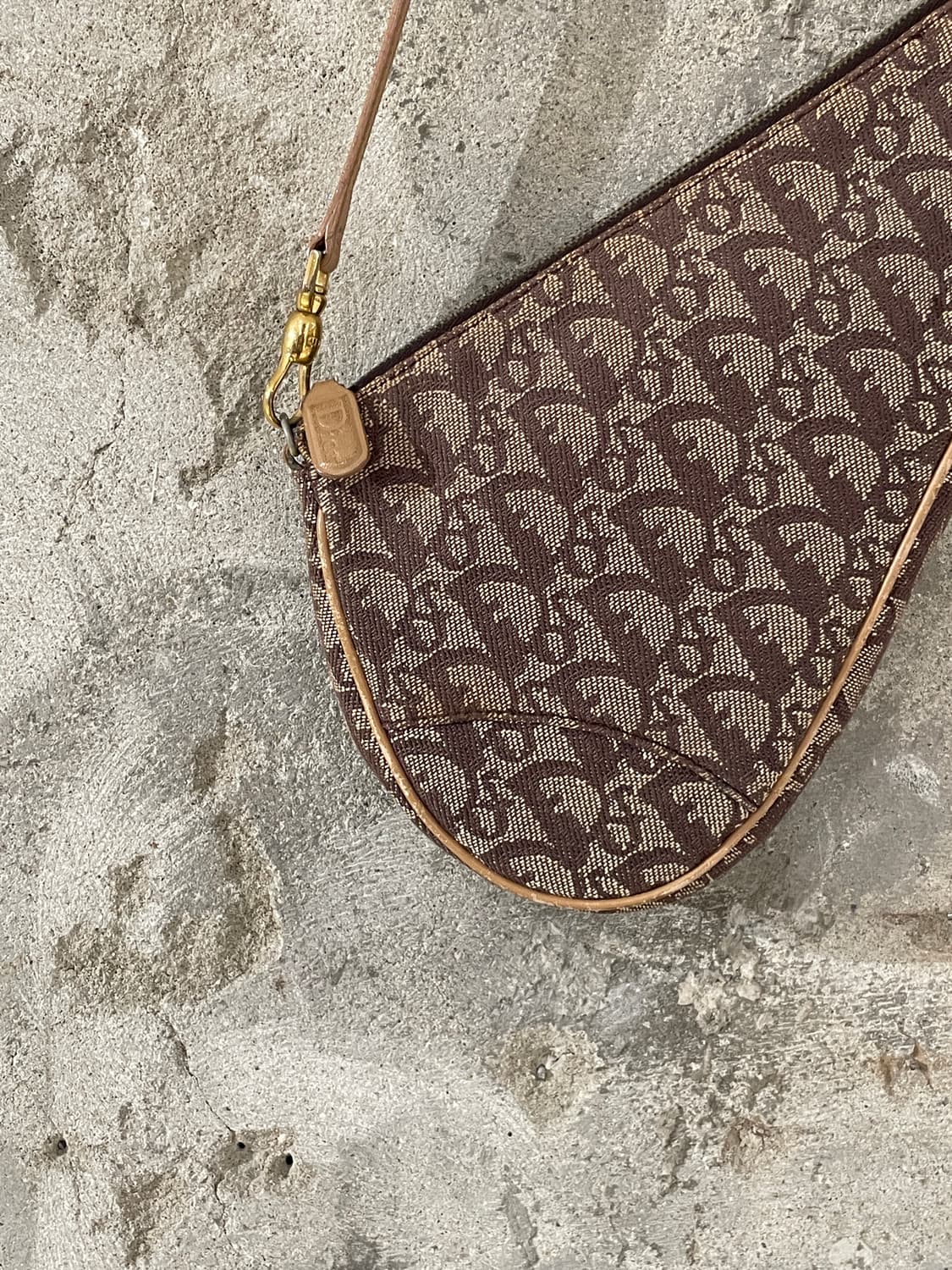 크리스찬 디올 오블리크 베이지 미니 새들백 상품이미지2