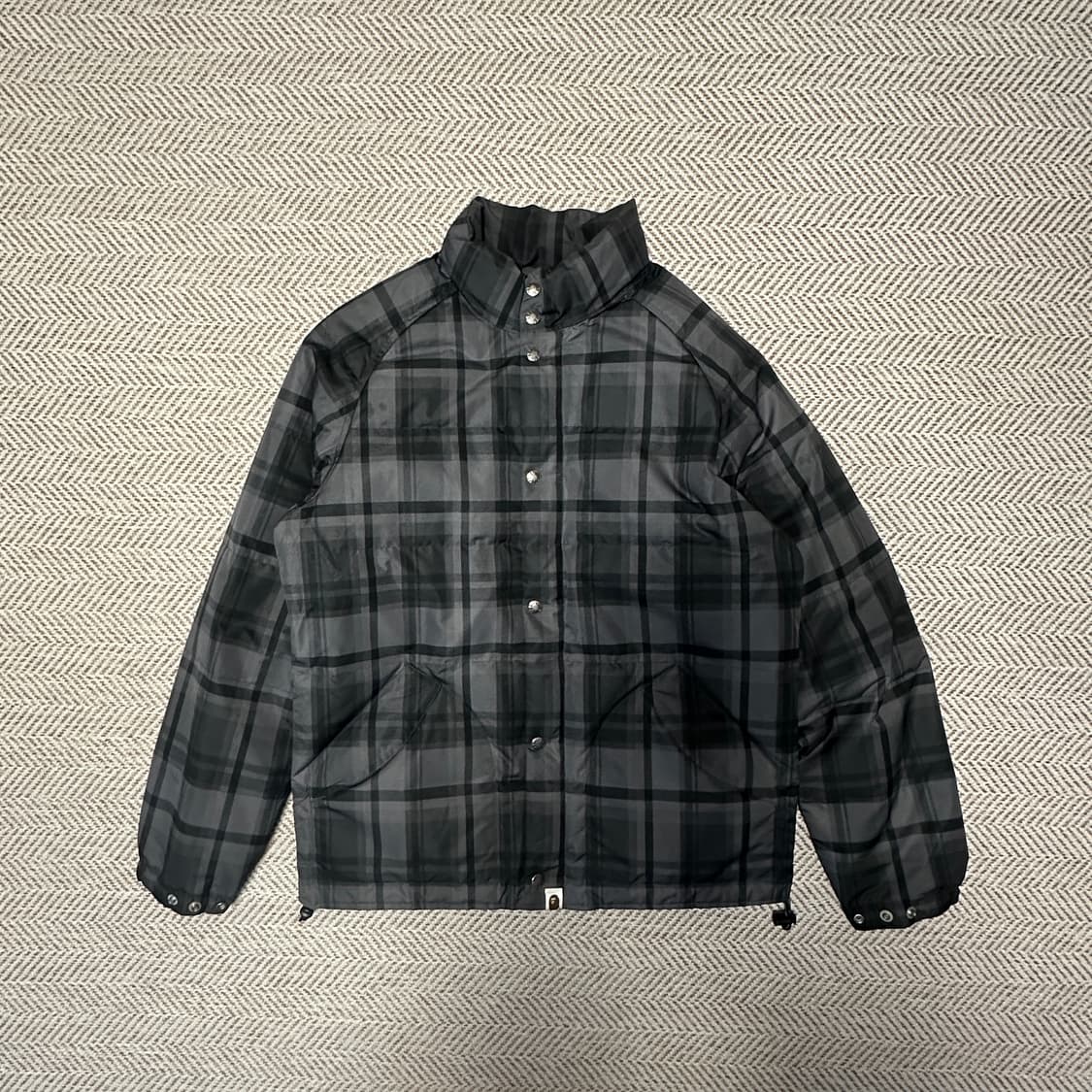BAPE check jumper down jacket 상품이미지1