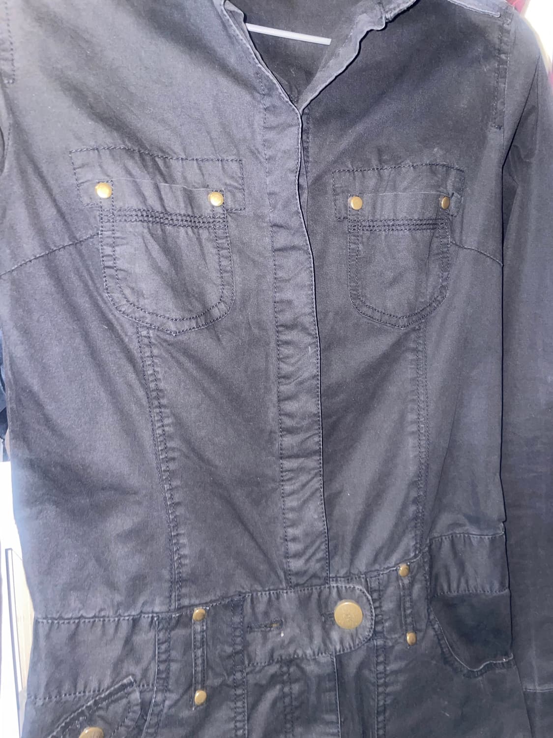 블랙 셔츠 미니 원피스 상품이미지3