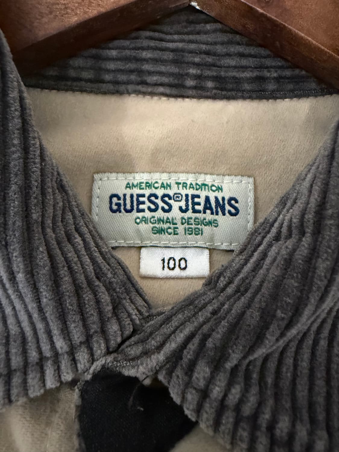 Guess Jeans 코듀로이 카라 베이지 셔츠 상품이미지5