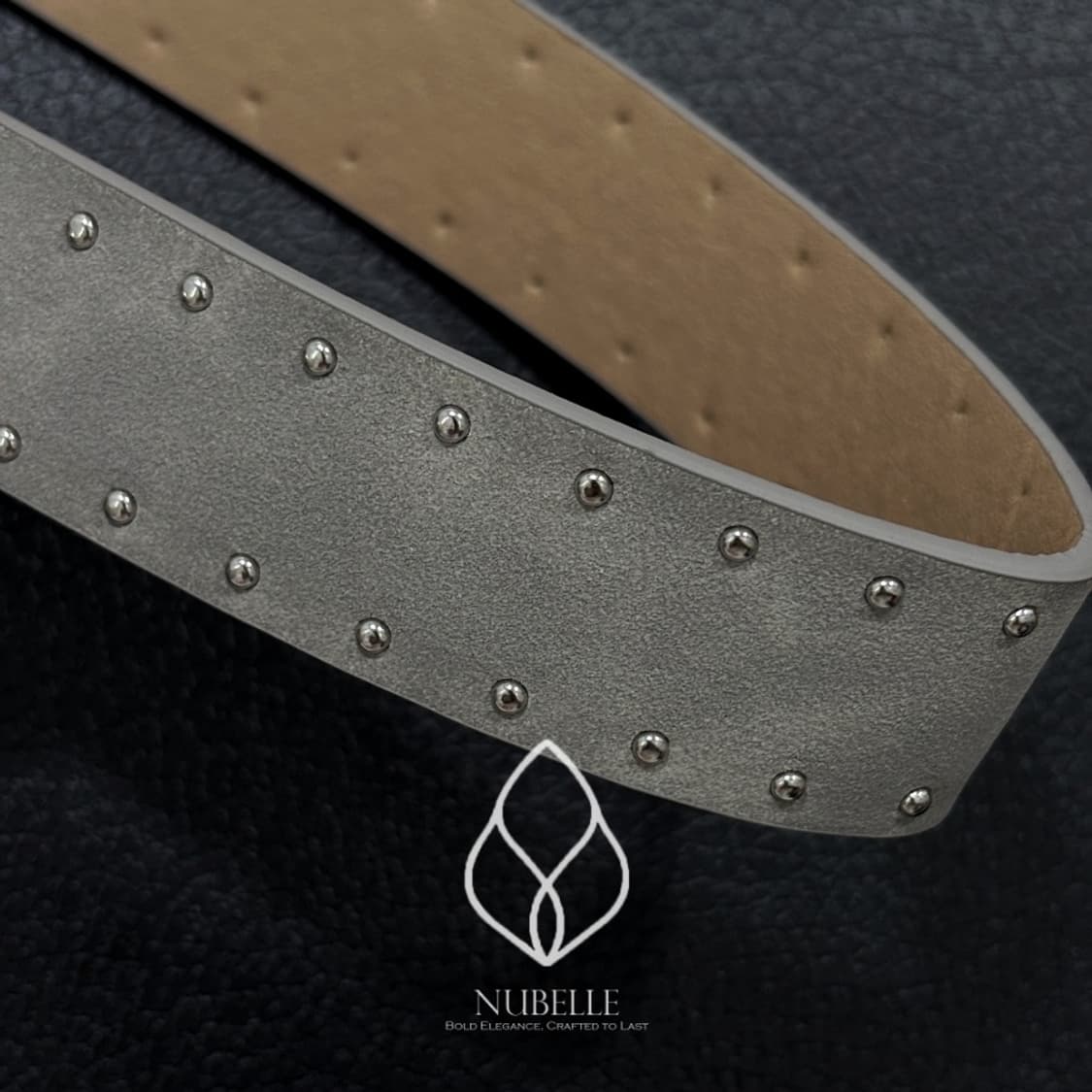 🌗 Suede stud belt / 스웨이드 가죽 스터드 벨트 상품이미지4