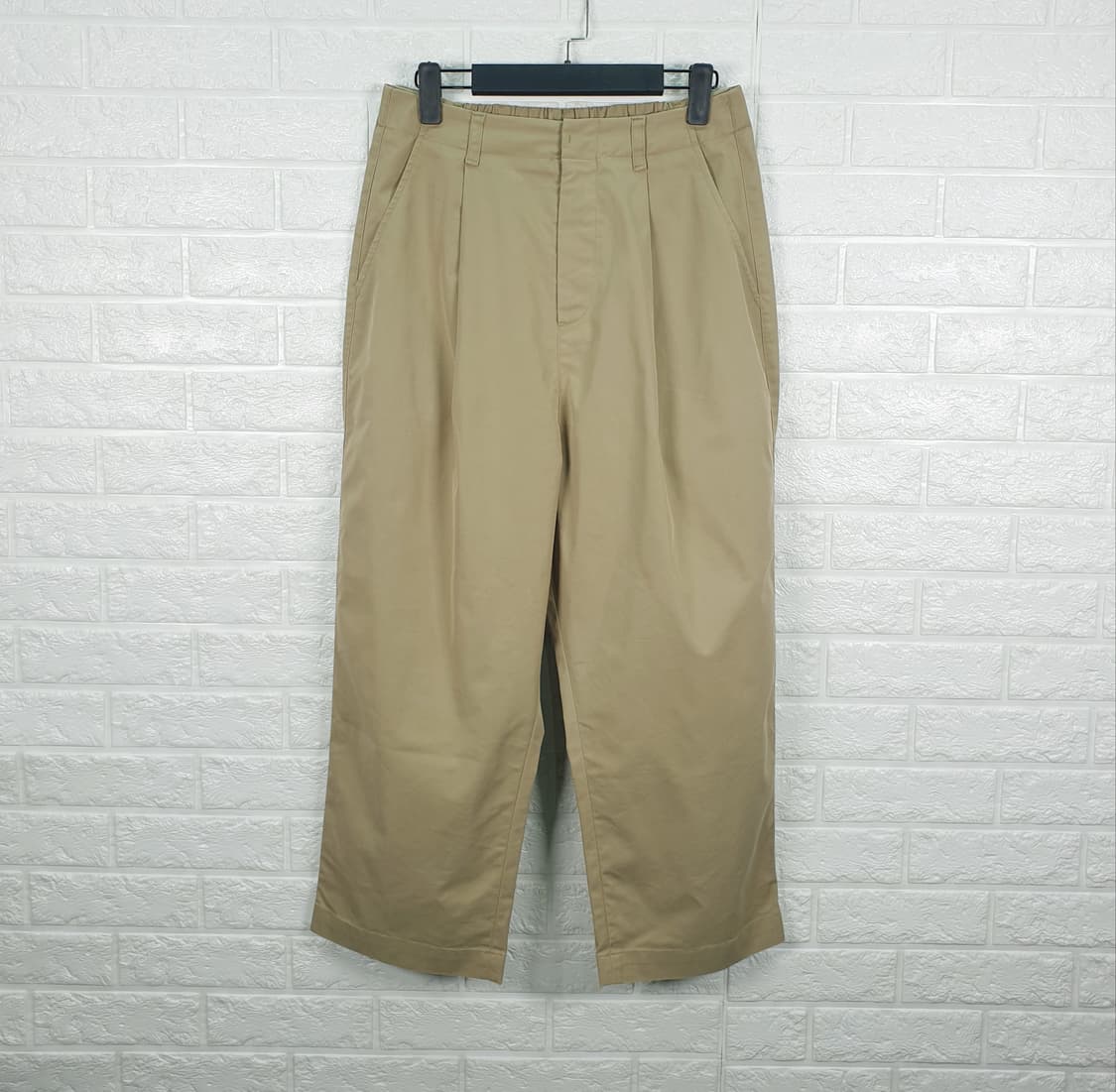 [27]스튜디오톰보이 반밴딩 와이드 팬츠 상품이미지1