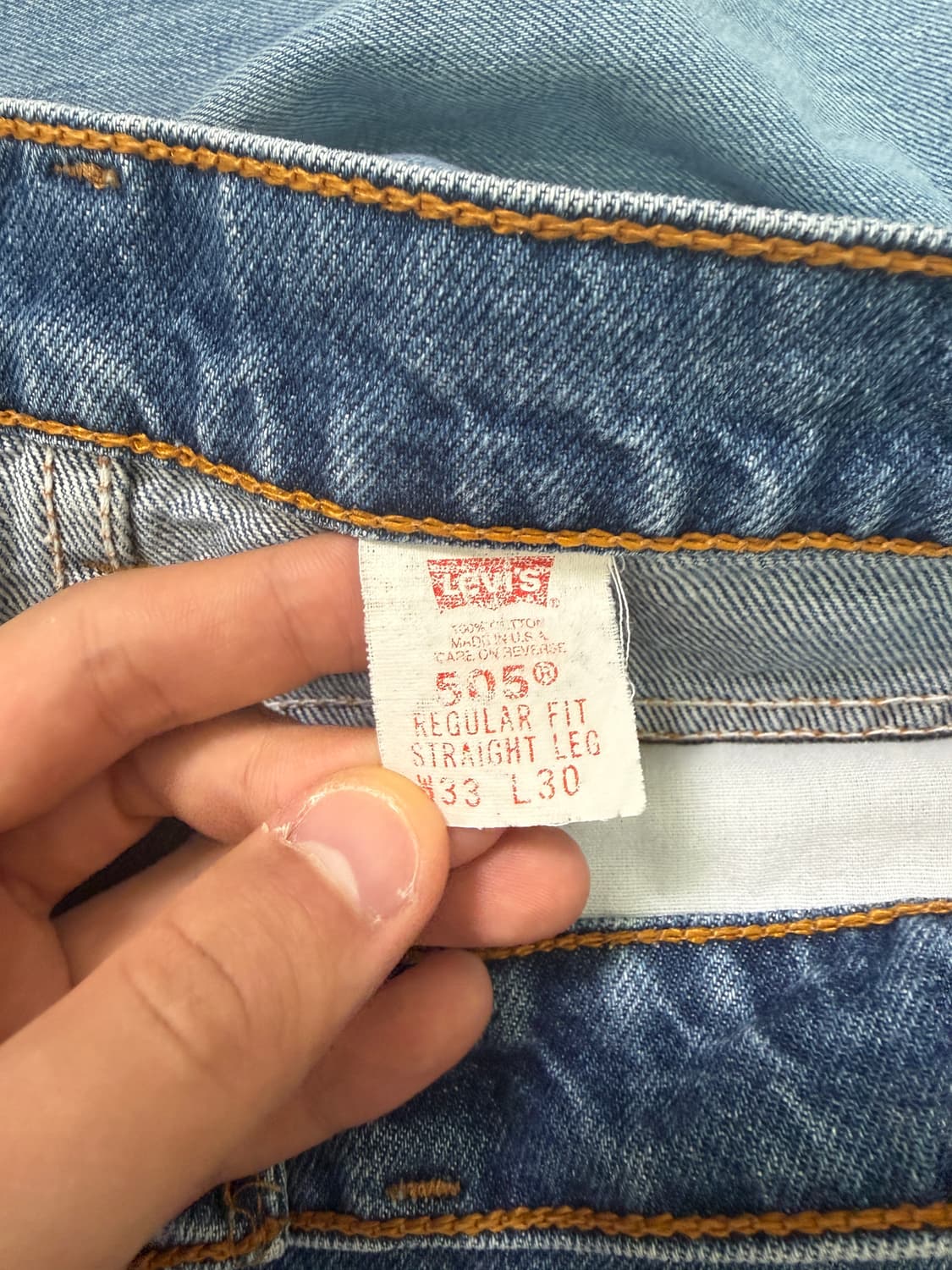 90s levis 505 made in usa 33x30 상품이미지7