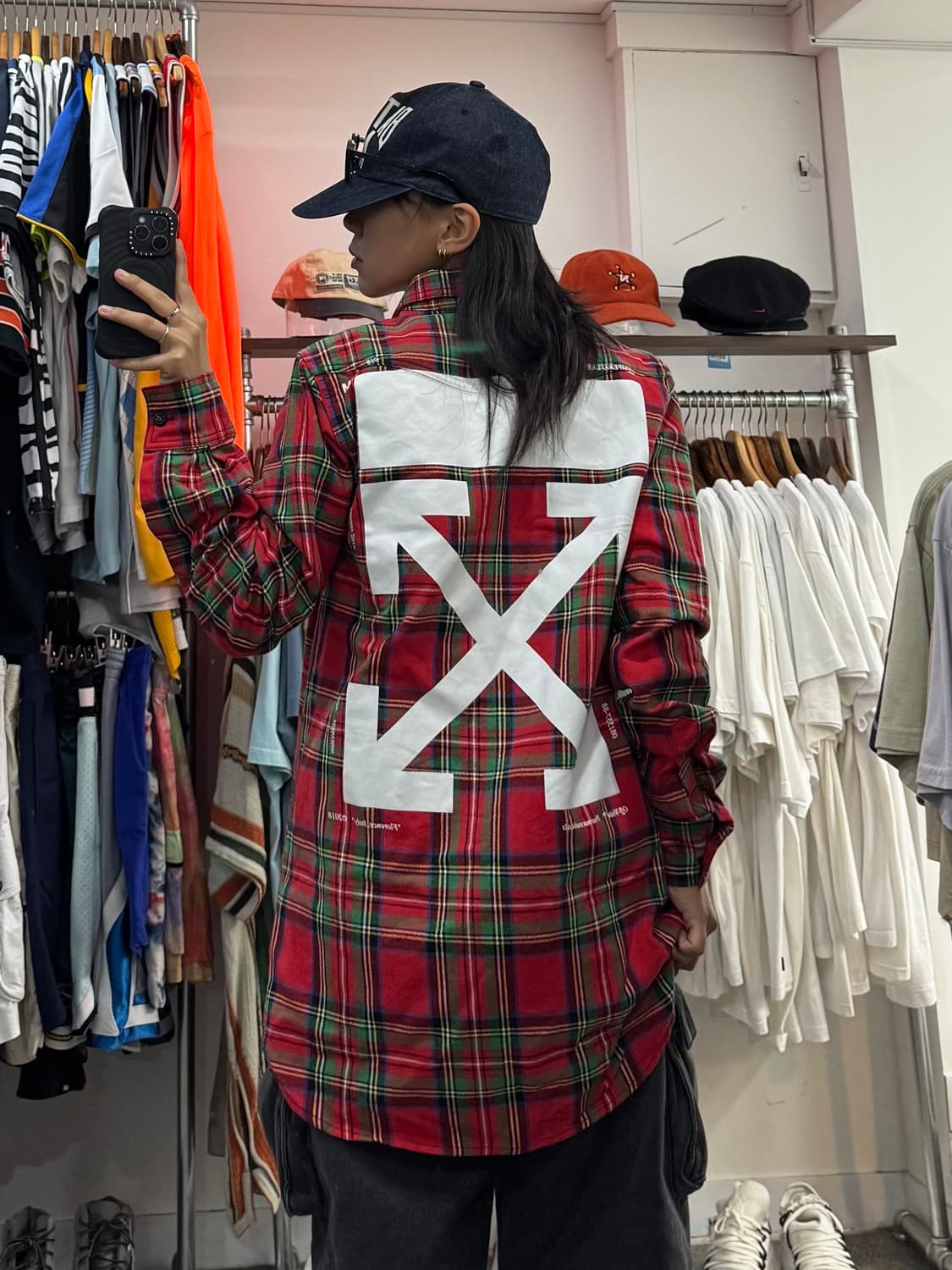 15FW 오프화이트 체크셔츠 상품이미지6