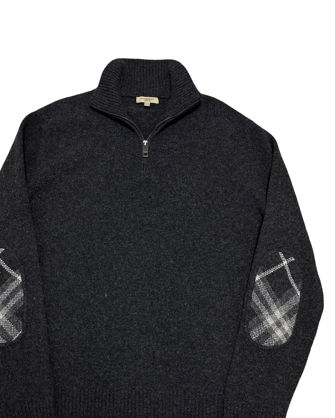 버버리 엘보우패치 반집업 니트 상품이미지2