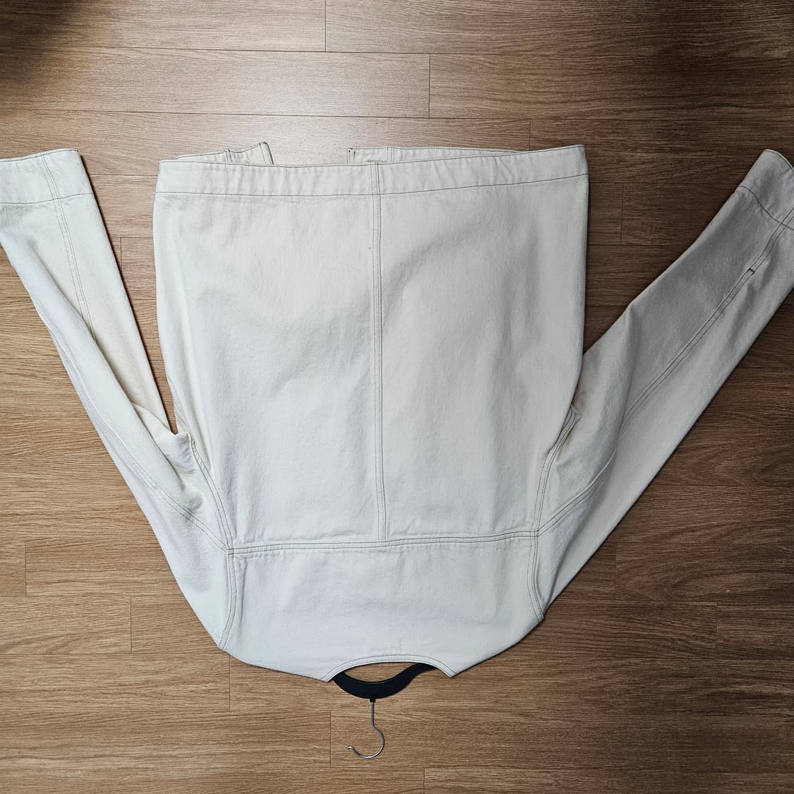 코스 cos 탑스티치드 데님 셔츠 자켓 아이보리 m 상품이미지2