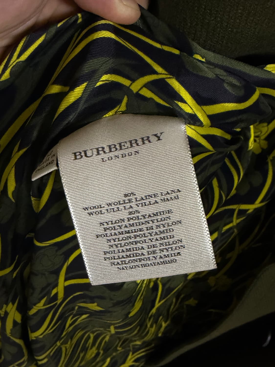 Burberry 버버리 프로섬 올리브 울 더블 코트 52 (105-110 상품이미지6