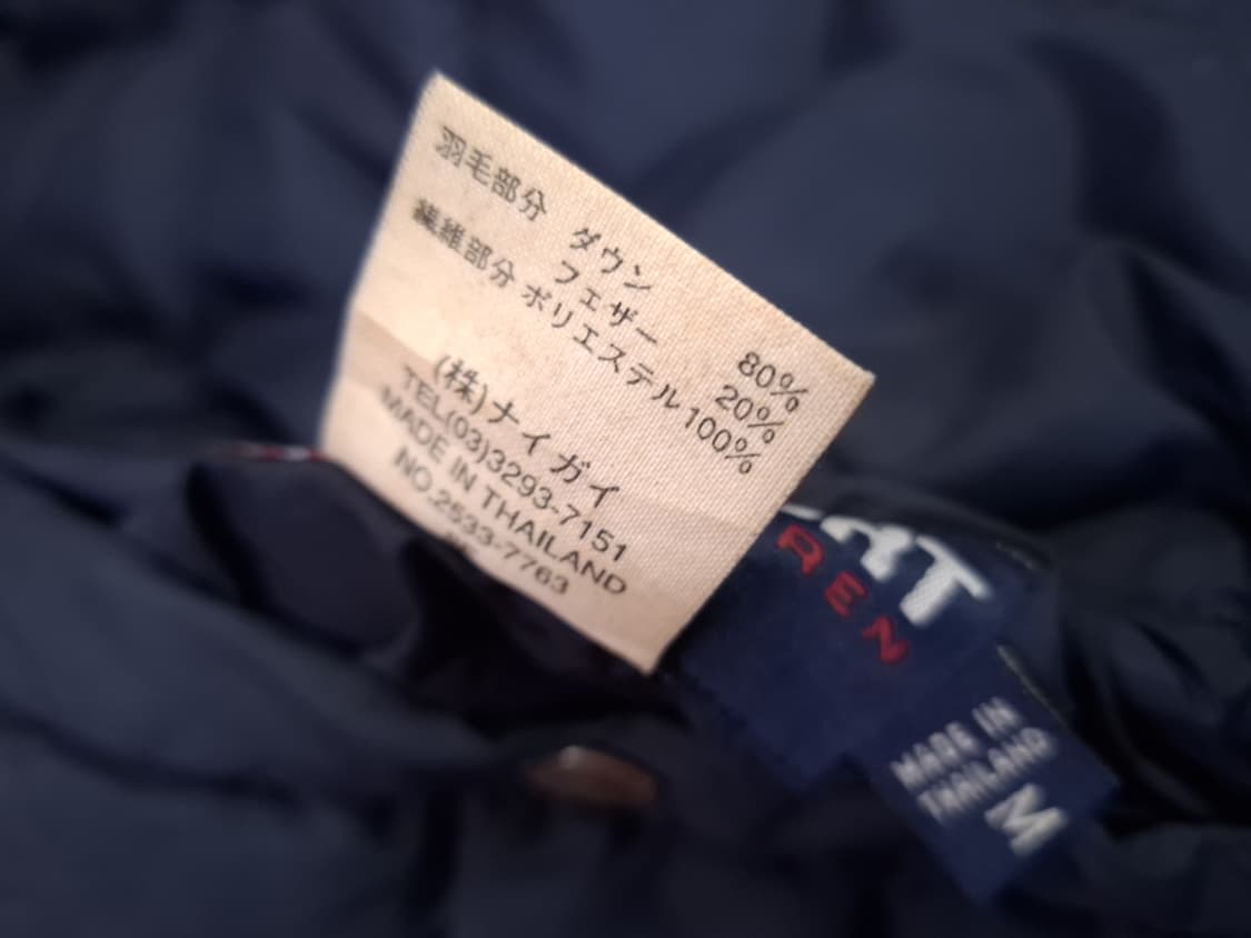 오리지날 90's 일본판 랄프로렌폴로 타탄체크 리버서블 패딩 상품이미지4