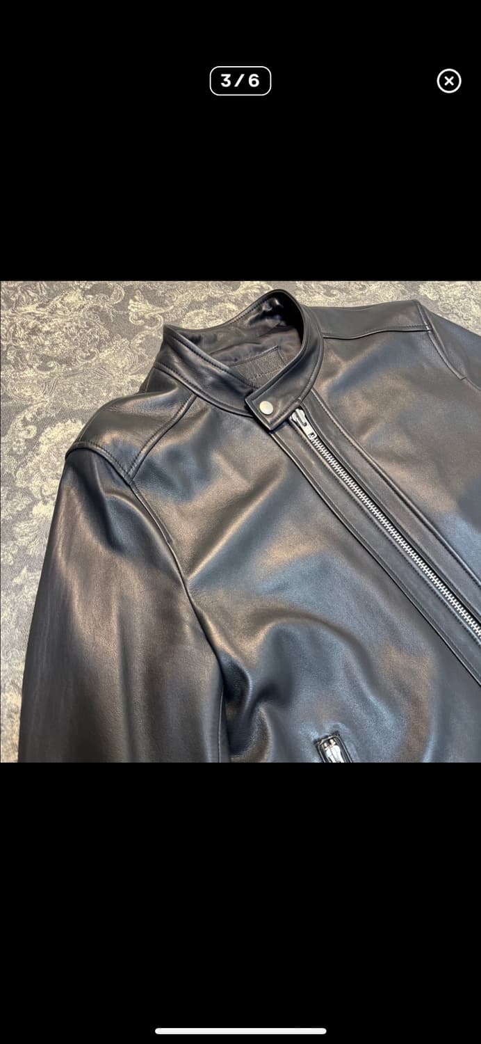 lambskin china collar leather jacket 상품이미지4