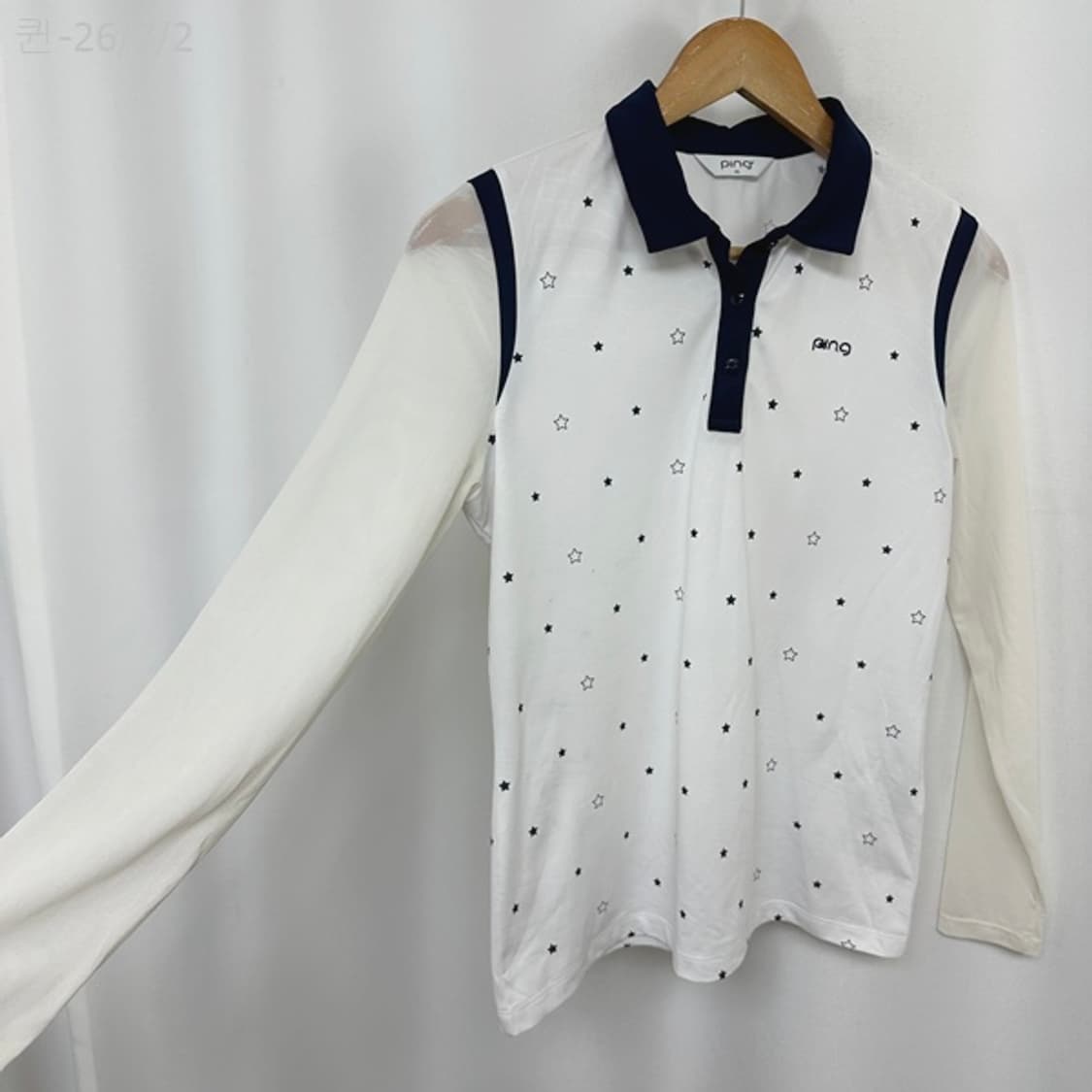 핑 여자 골프 스판 시스루팔 티셔츠 95 /퀸 상품이미지3