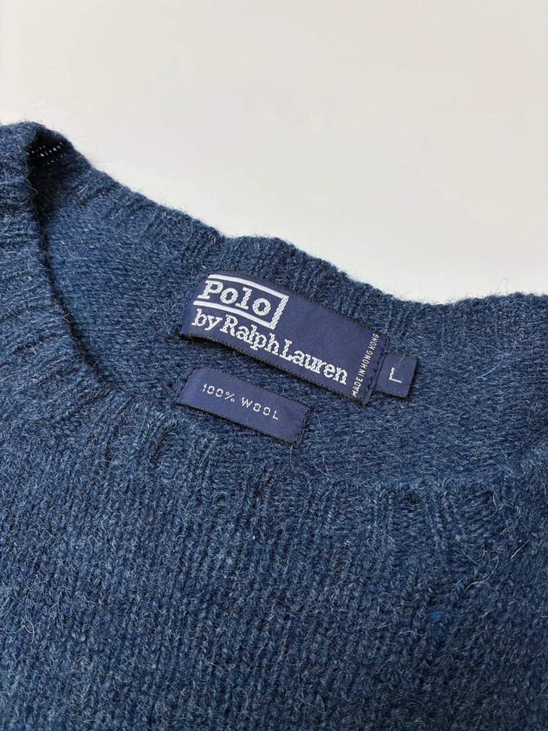 폴로 랄프로렌 90s 100% 울 베이직 로고 니트 PN5192 상품이미지7