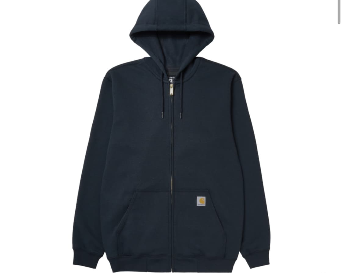 칼하트 미드웨이트 후드집업 네이비 상품이미지1
