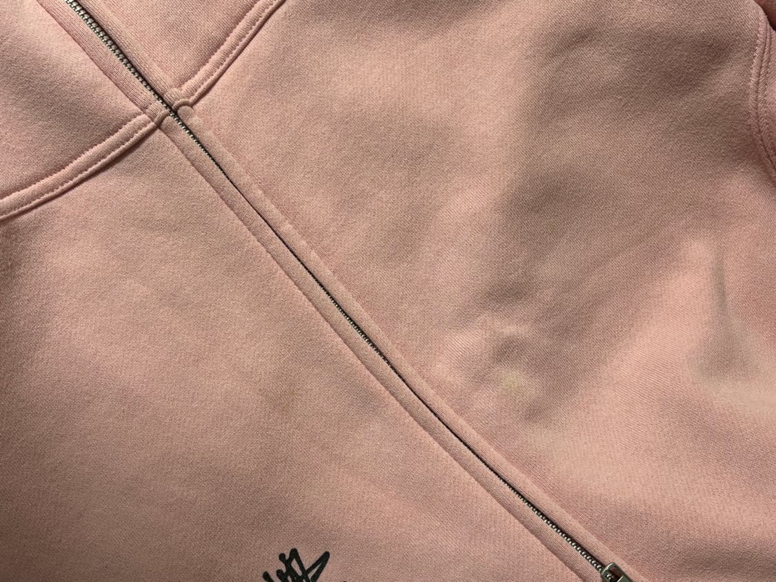 스투시 후드집업 s 핑크( 딸기우유색) 상품이미지4