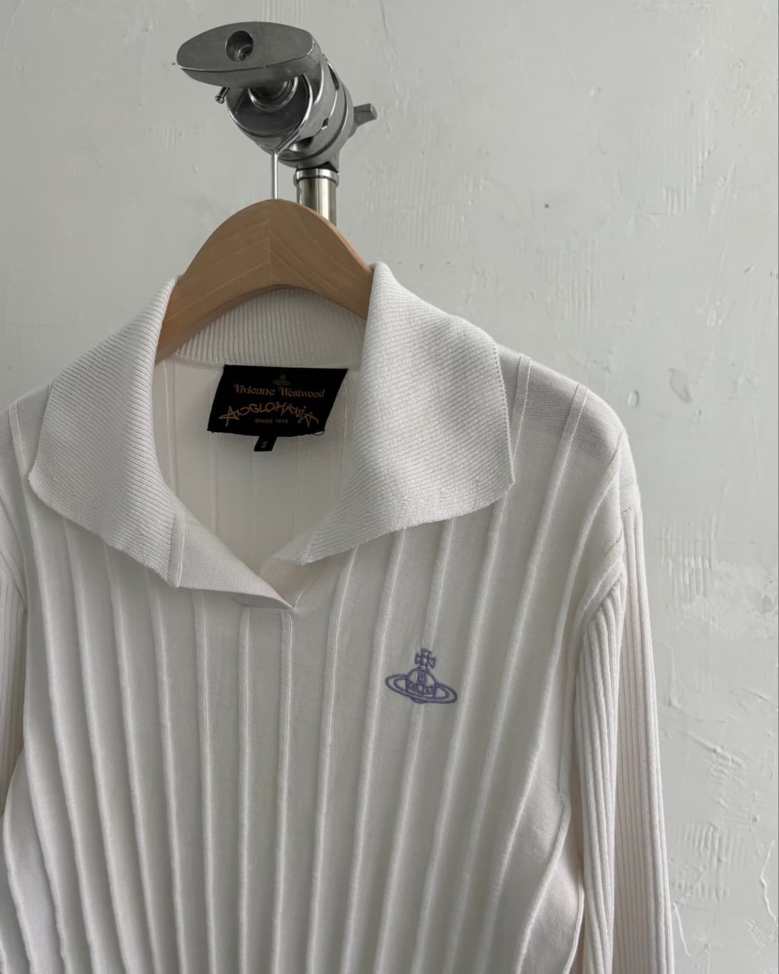 Vivienne Westwood 비비안웨스트우드 화이트 카라 크롭 니트 상품이미지5