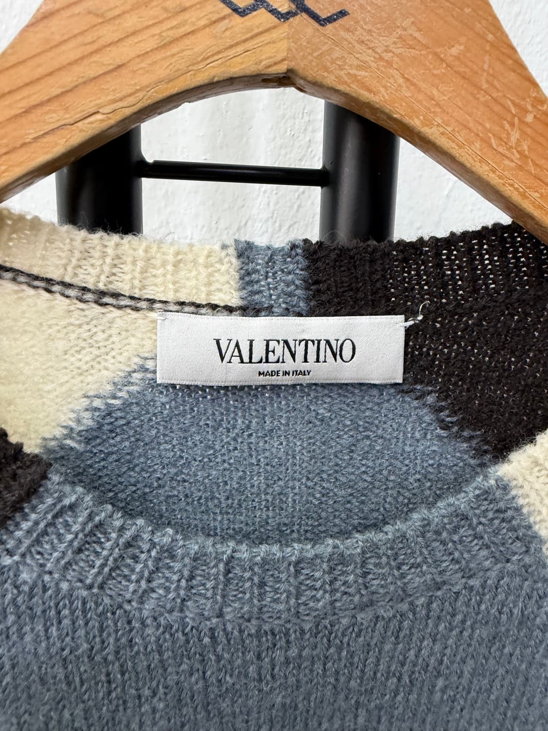 매장핀정품) 발렌티노 여성 아가일 니트 스웨터 S 상품이미지5