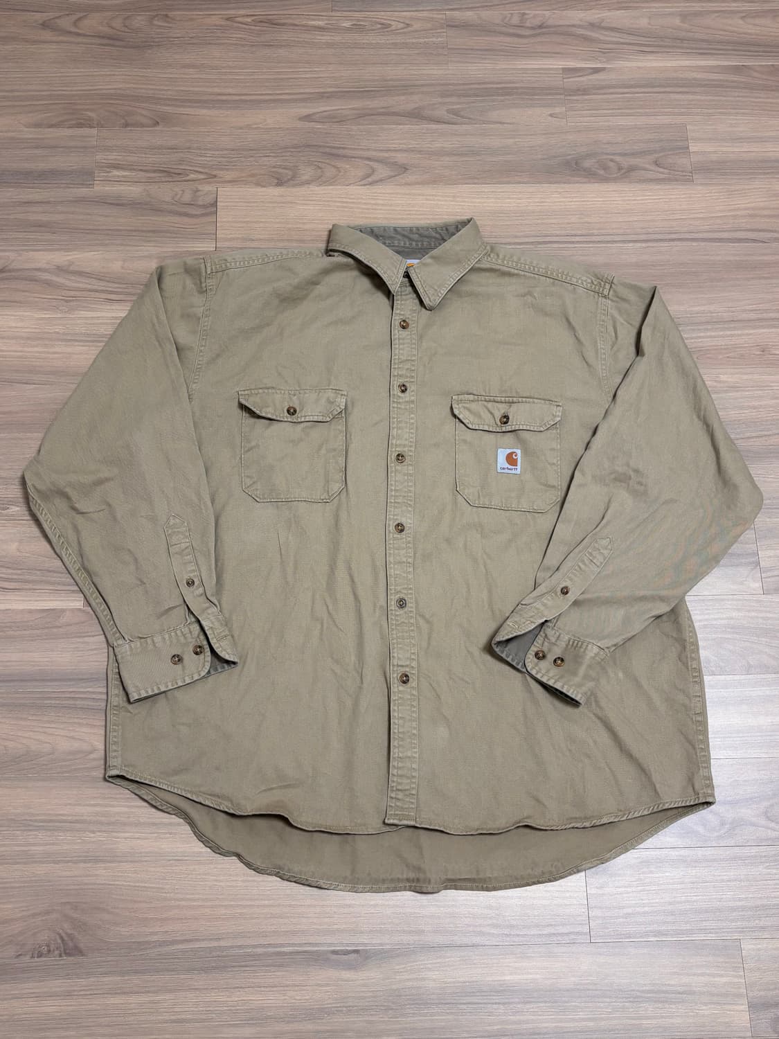 칼하트 셔츠 L 베이지 상품이미지1