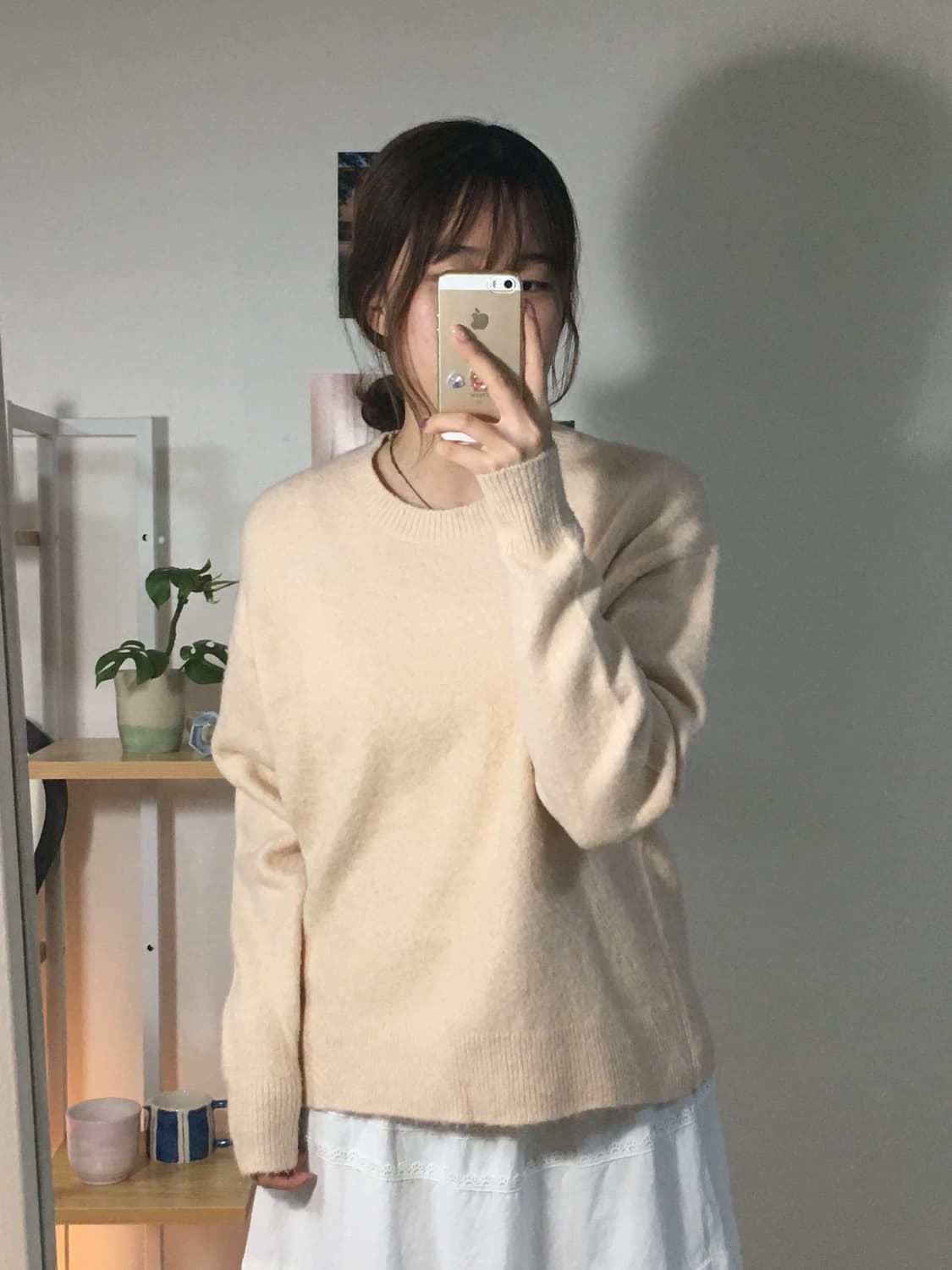 일본 유니클로 니트 + 라일락빛 모리 조끼 set 상품이미지3