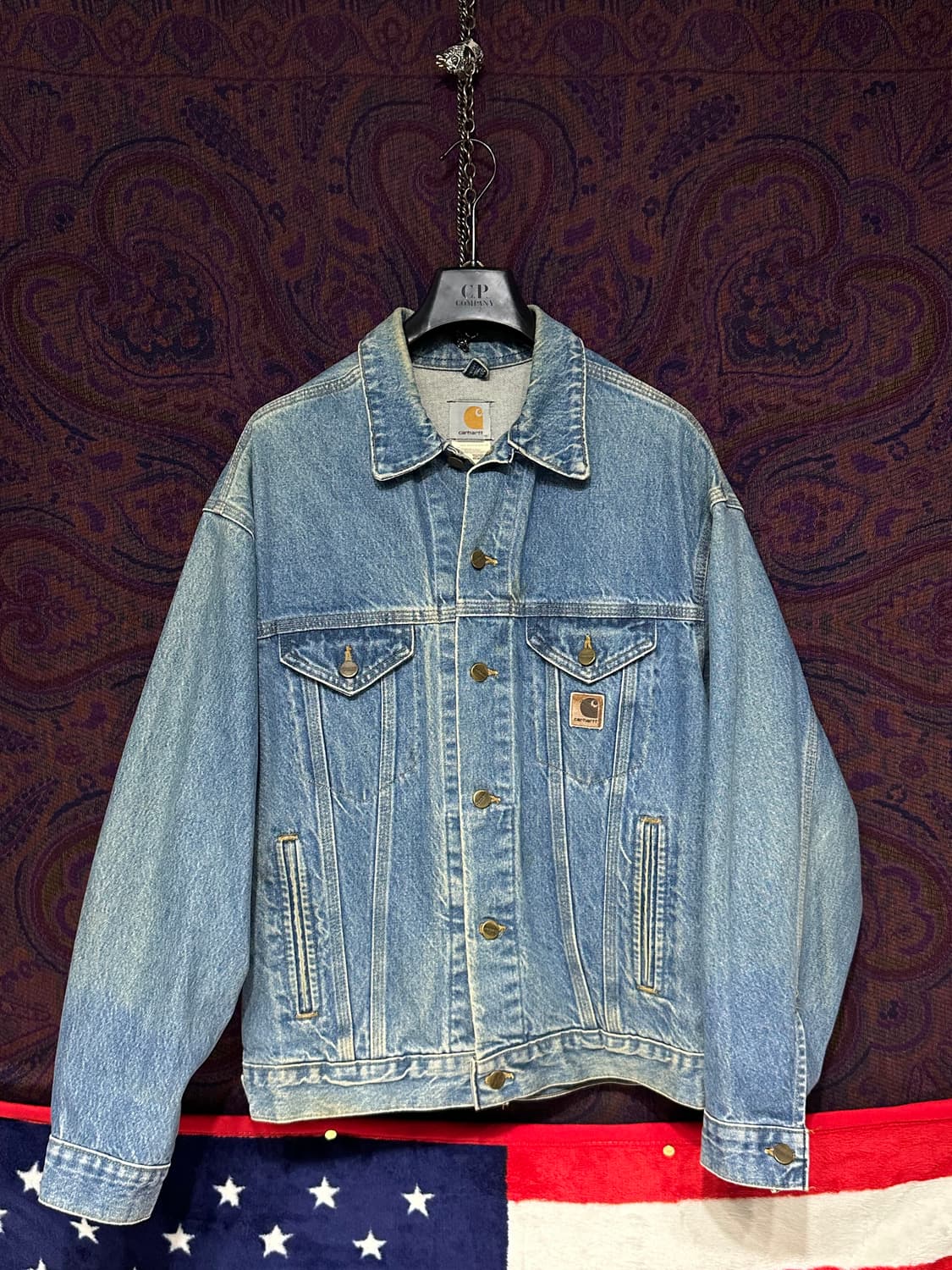 칼하트 j12dst  usa made 데님자켓 상품이미지1