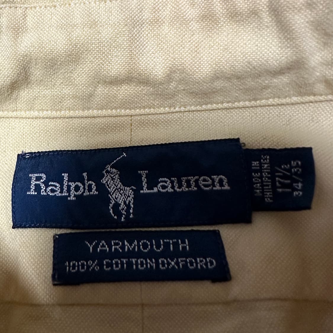 POLO RALPH LAUREN oxford shirt yellow 상품이미지3