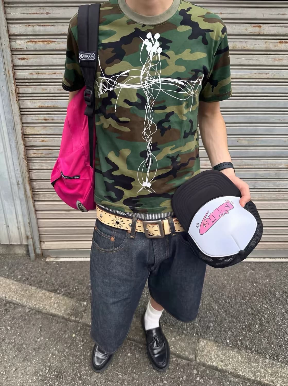 Vintage mood earphone camo t-shirts  상품이미지3