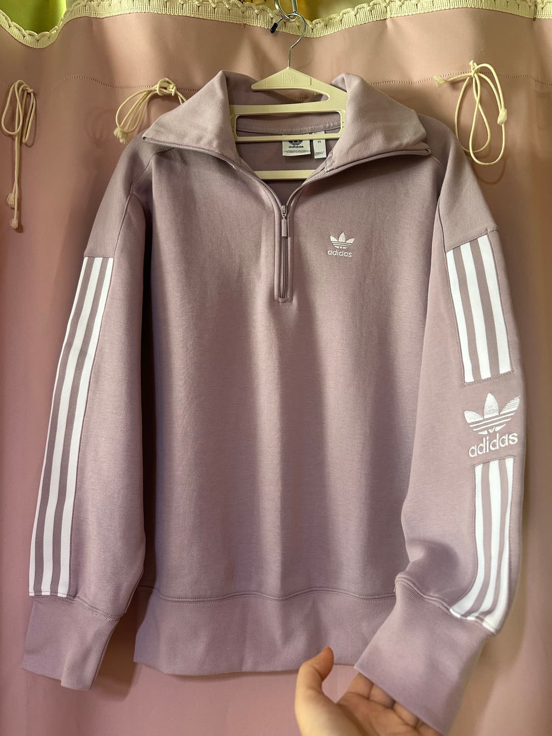 아디다스 파이어버드 반집업 아디다스 불꽃 퍼플 하프집업 아디 맨투맨 상품이미지2