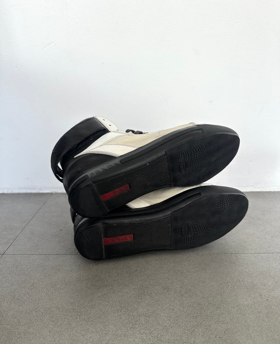 프라다 스포츠 아이보리 히든웨지 하이탑 상품이미지7