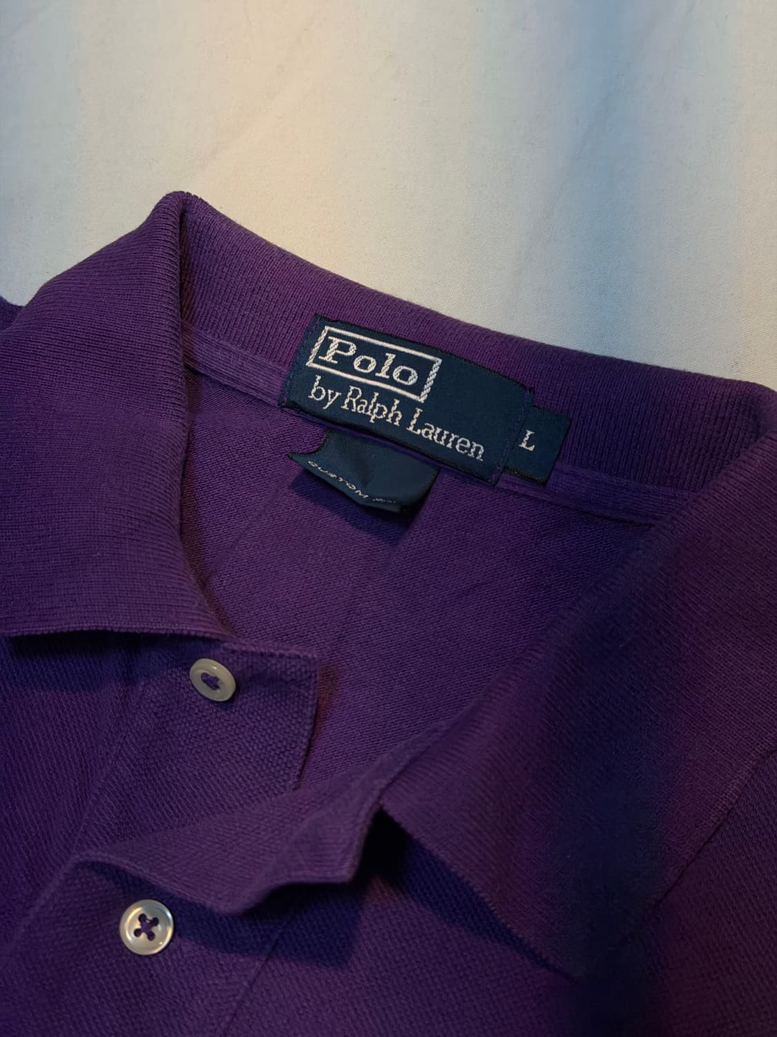 폴로 랄프로렌 빅포니 치프키프 카라티 퍼플 화이트 상품이미지2