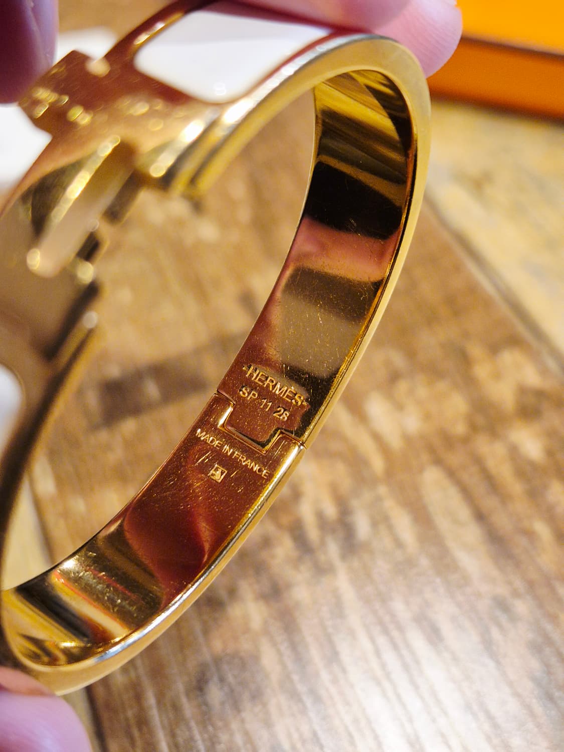 에르메스 클릭아슈 화이트 골드 사이즈 pm 상품이미지6