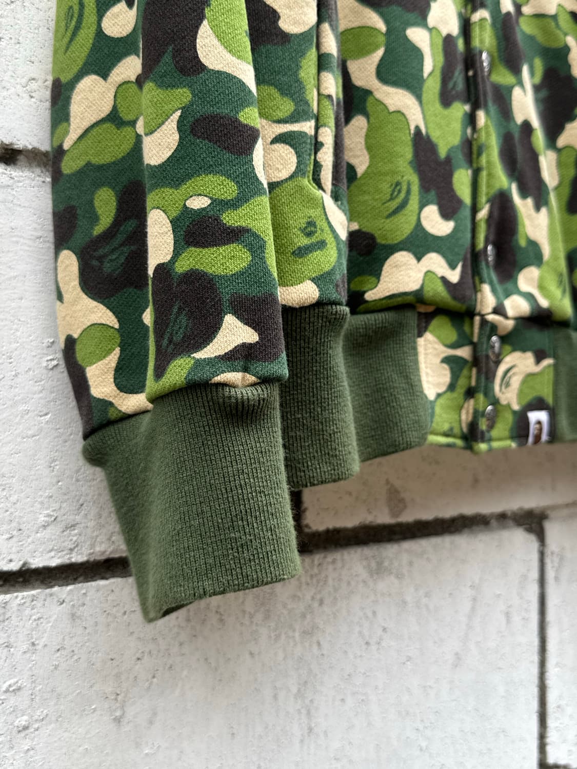 베이프 00s 아카이브 녹계 카모 og 스타디움 자켓 상품이미지4