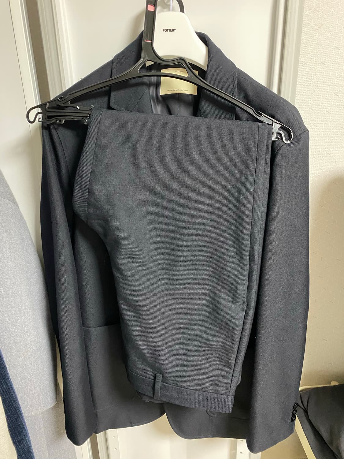 포터리 울 스포츠 셋업 다크네이비 4사이즈 상품이미지3