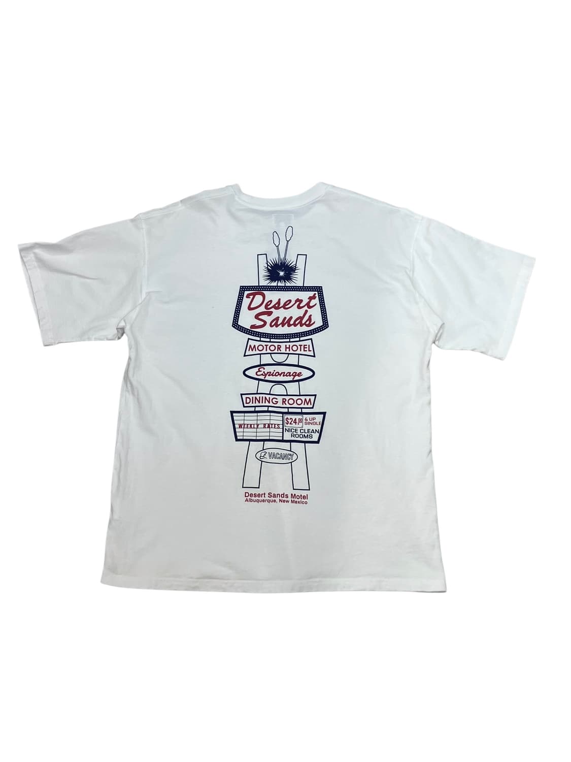 에스피오나지 백프린팅 반팔 티셔츠 화이트 XL  #csz3378 상품이미지3