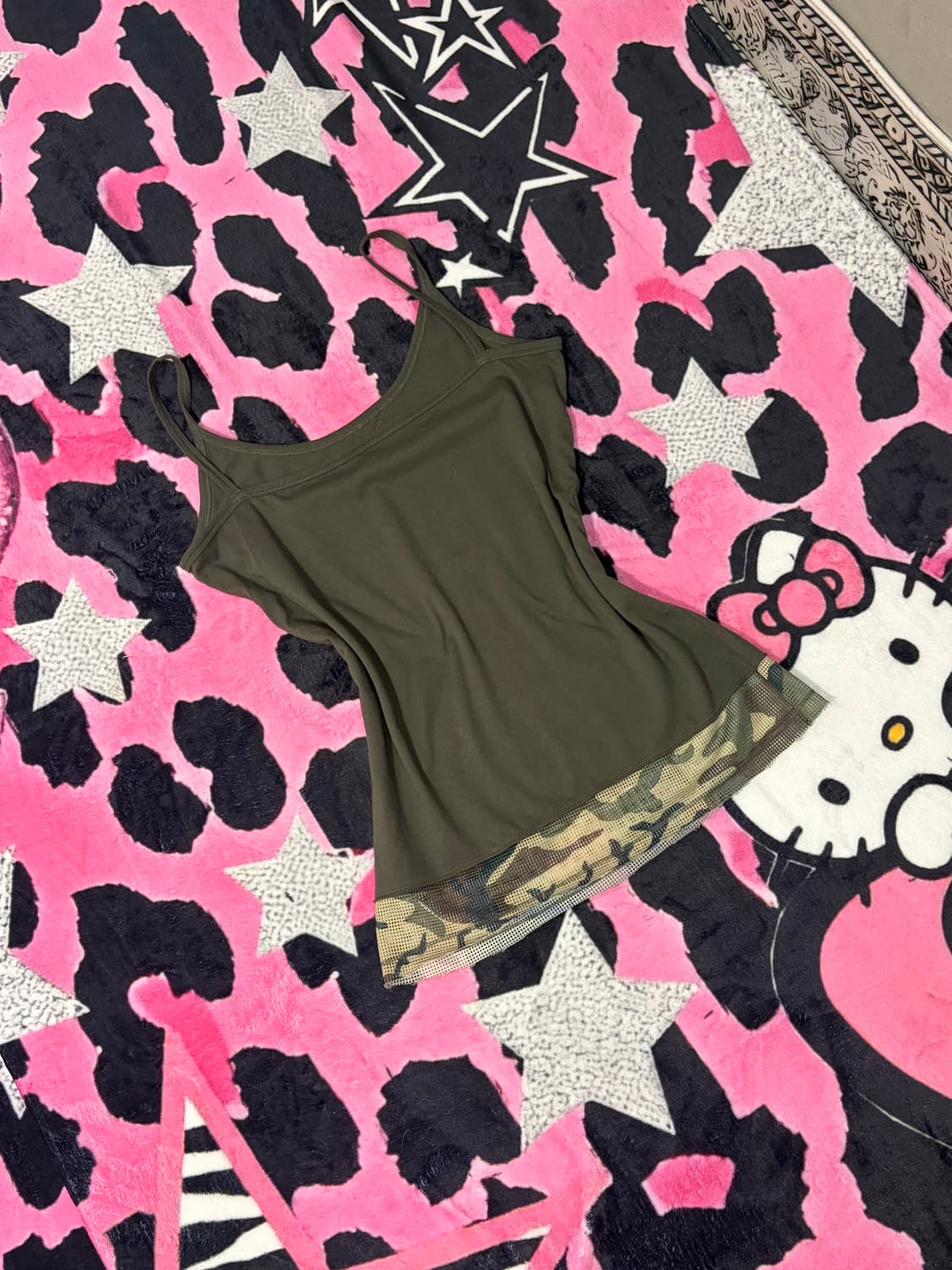 Grunge camo mesh sleeveless 상품이미지8