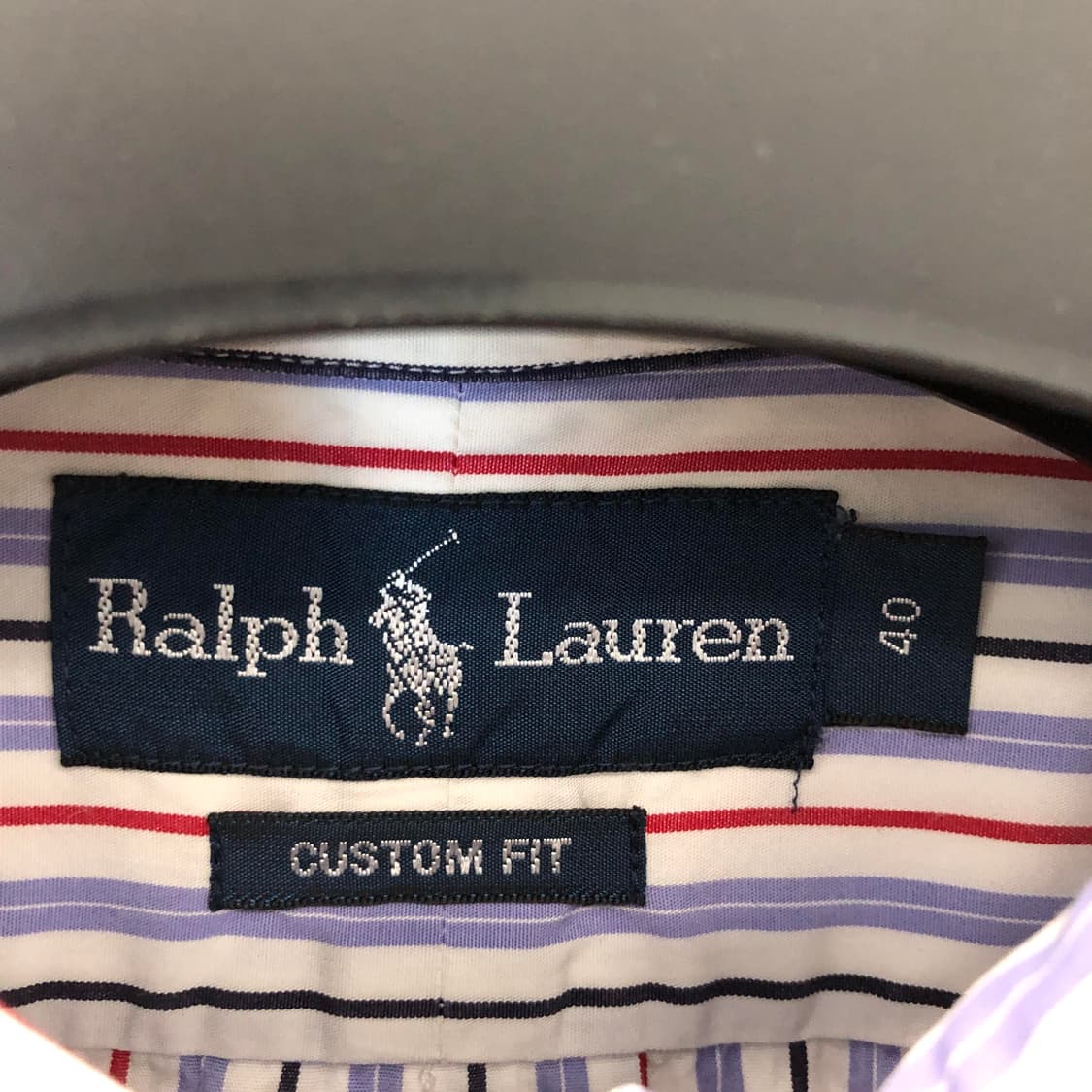 폴로 랄프로렌 커스텀핏 반팔셔츠 40 퍼플 상품이미지5