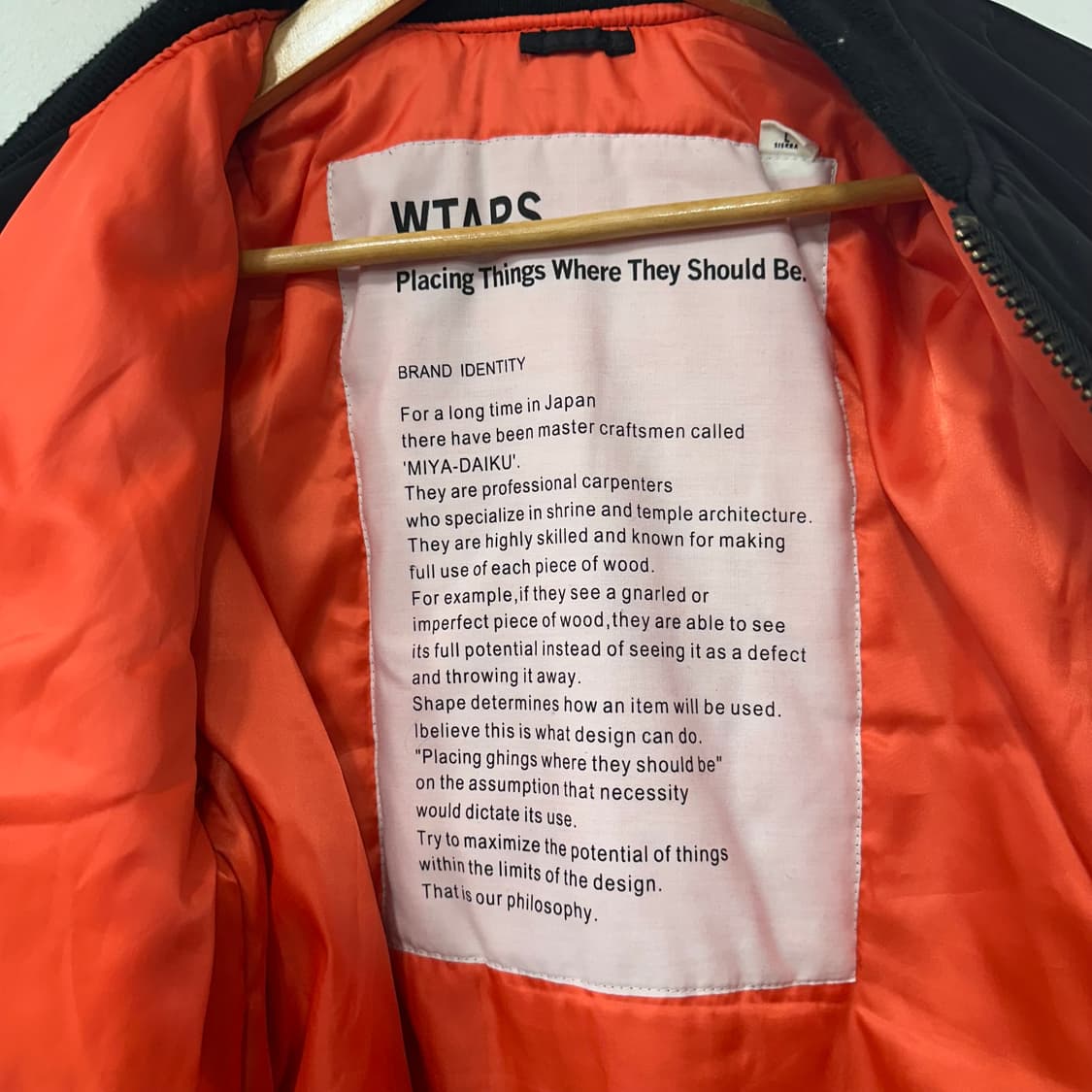 더블탭스 MA-1 항공점퍼 상품이미지5