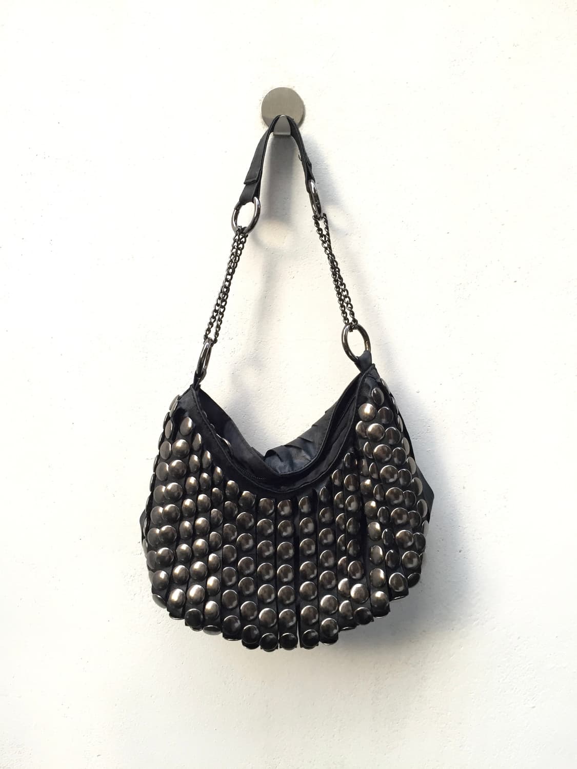 Stud leather chain bag 상품이미지5