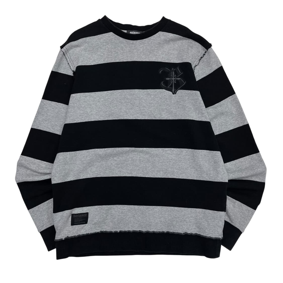  버커루 y2k 단가라 블랙 맨투맨 XL 상품이미지3