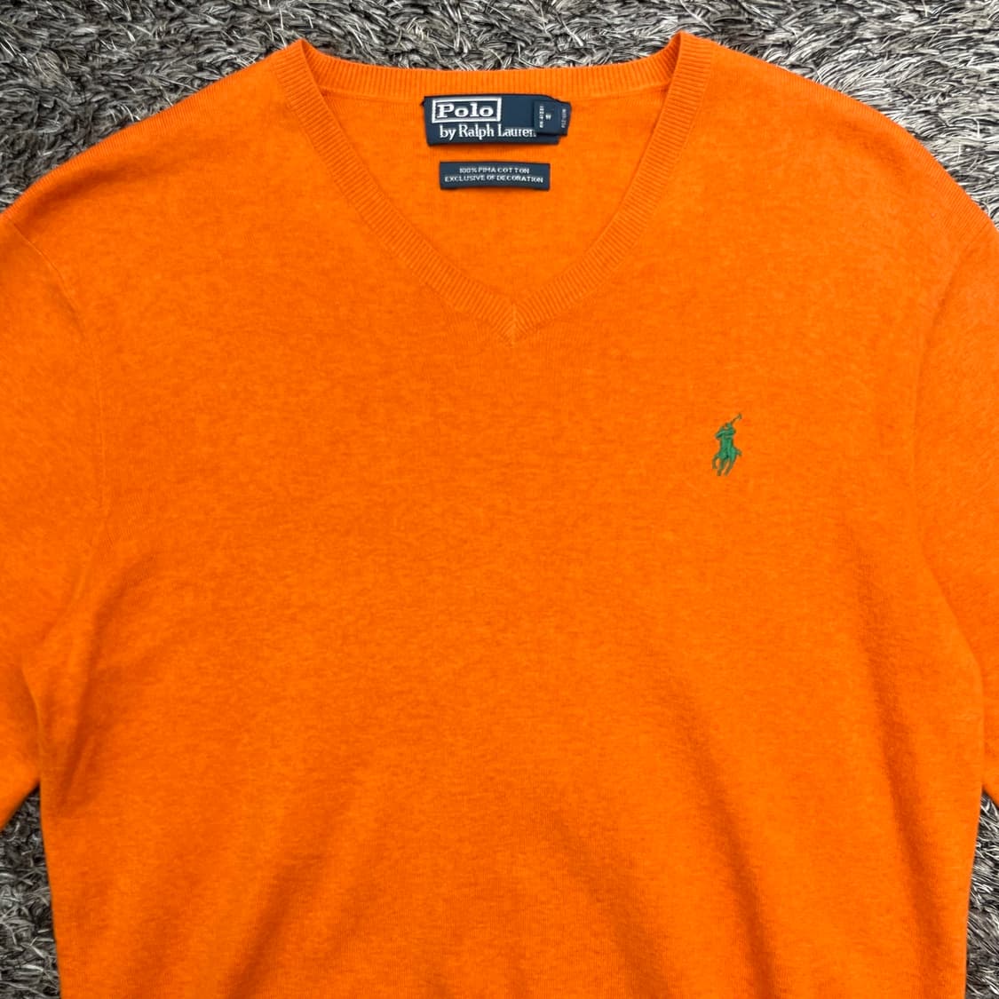 폴로랄프로렌 남성 피마코튼 브이넥 니트 (M) 상품이미지2