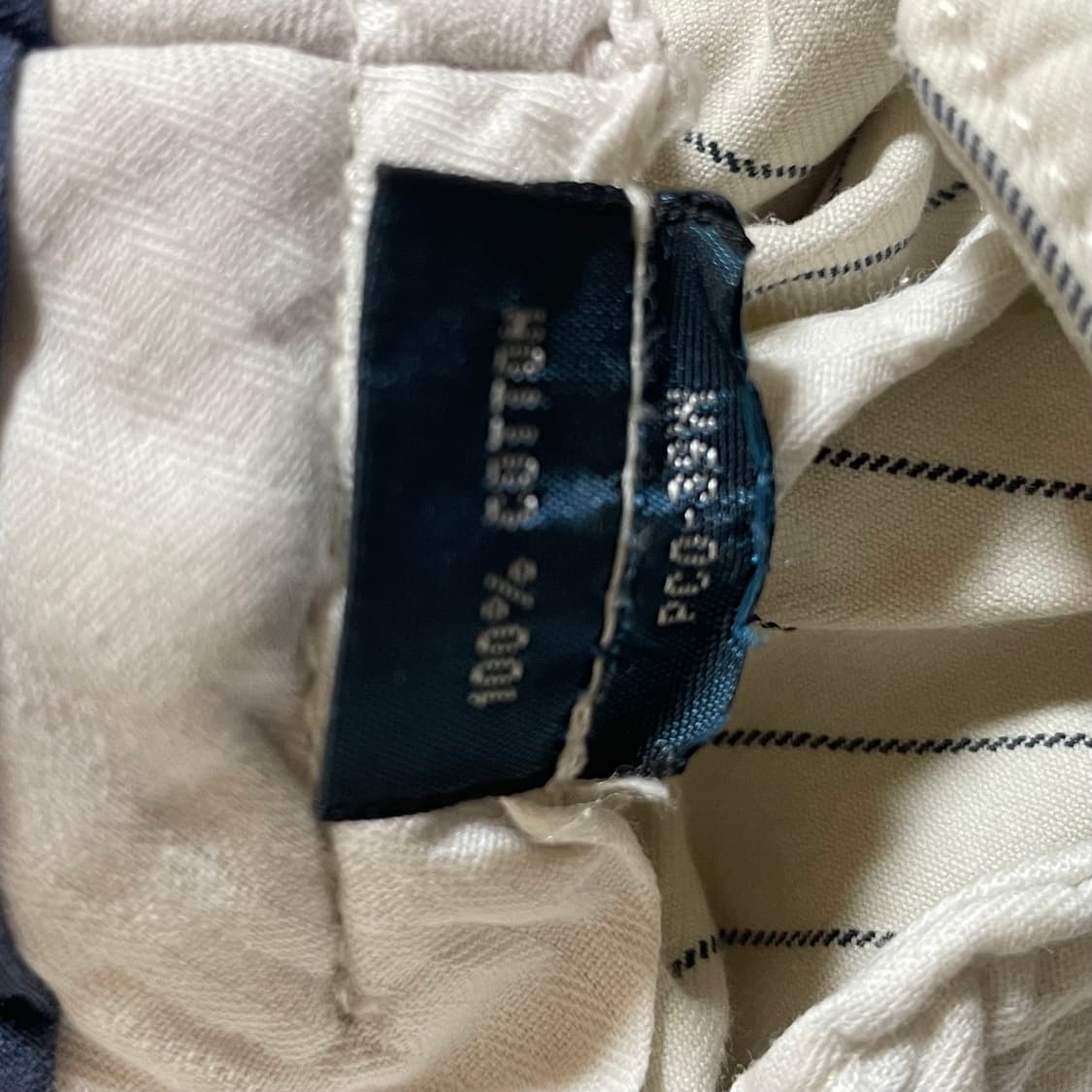 폴로 랄프로엔 세로 스트라이프 반바지 34사이즈 화이트 상품이미지4